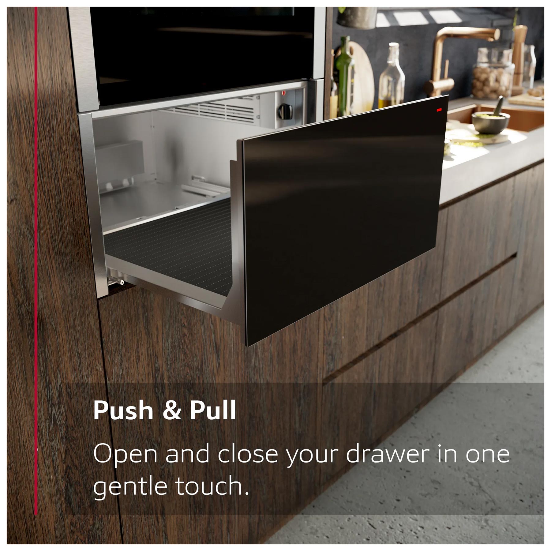 Neff N1AHA01G0B N50 Built In 14cm Warming Drawer in Black with Graphit, photo 4