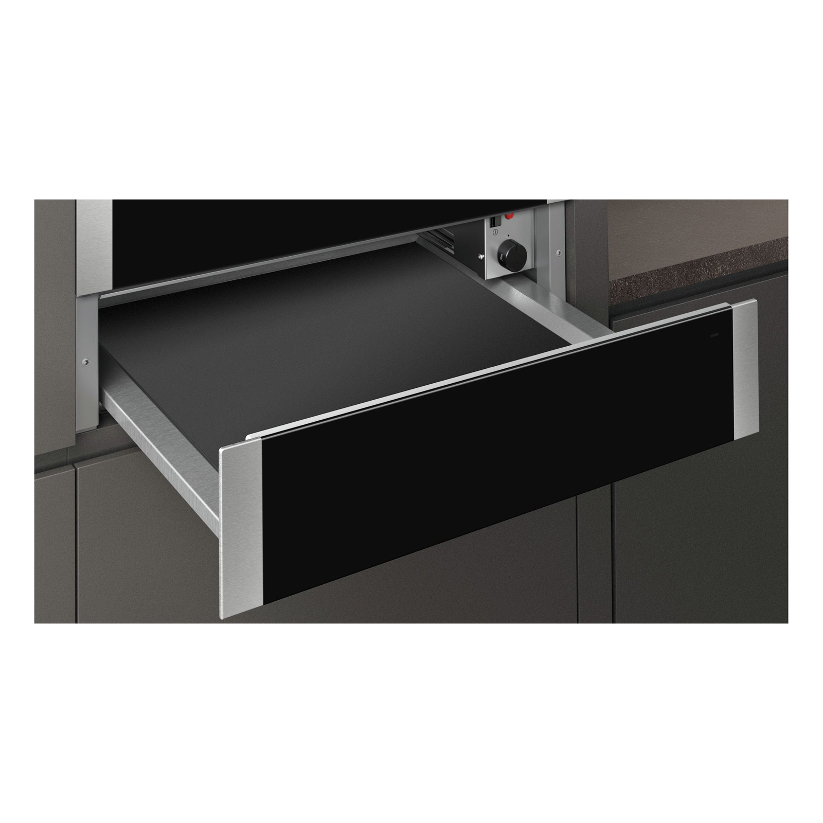 Neff N1AHA01N0B N50 Built In 14cm Warming Drawer in Black with Stainle, photo 3