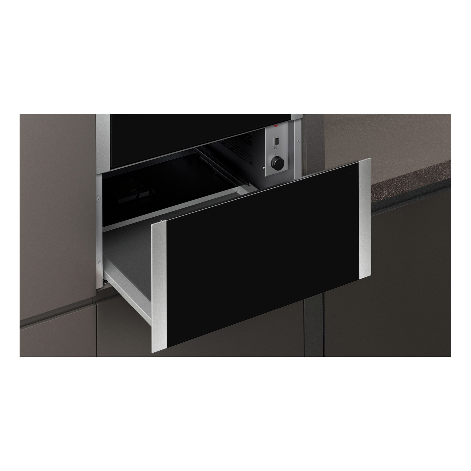 Neff N1AHA02N0B N50 Built In 29cm Warming Drawer in Black with Stainle, photo 3