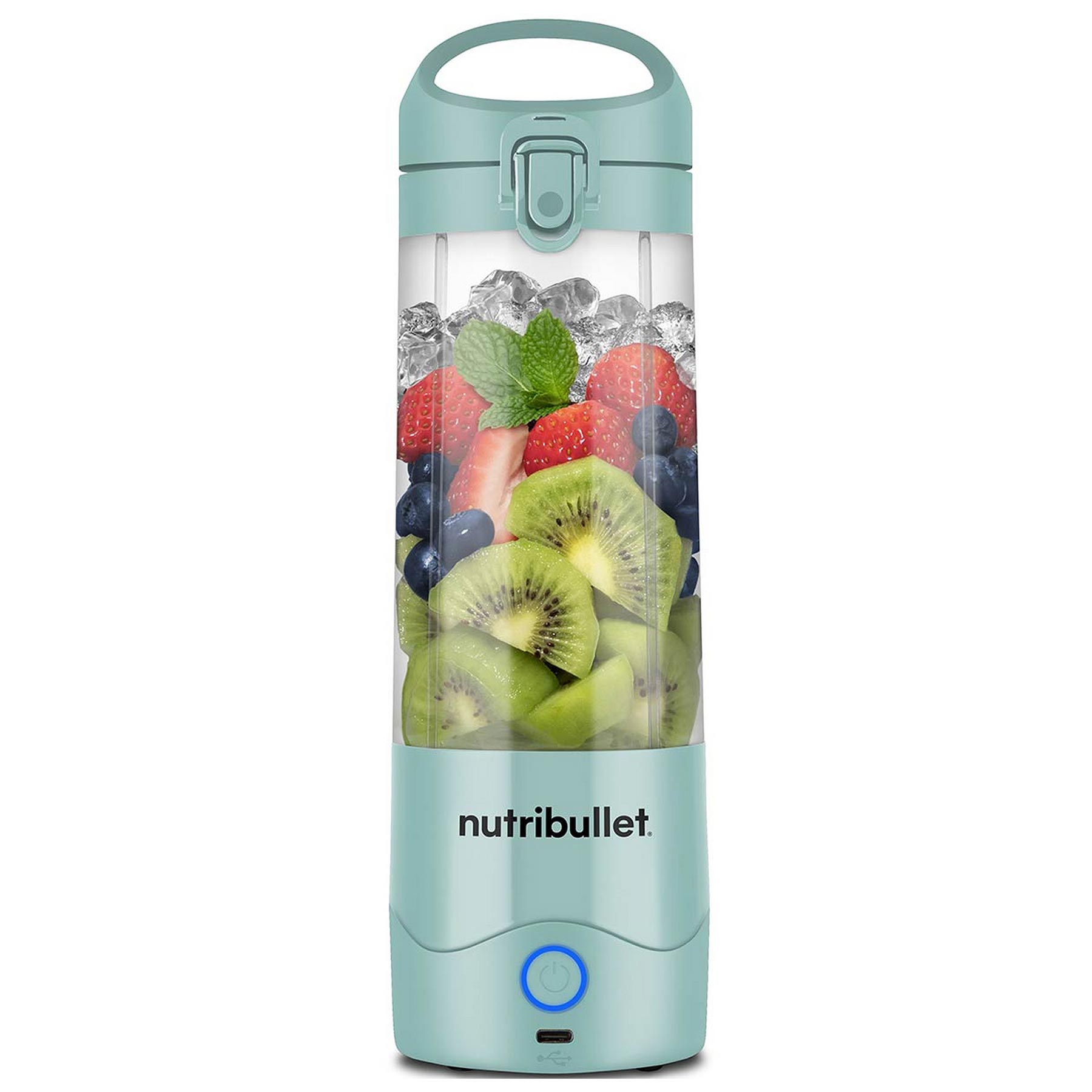 Nutribullet NBG 200LB 100W 350ml Portable Blender in Light Blue 2000mA
