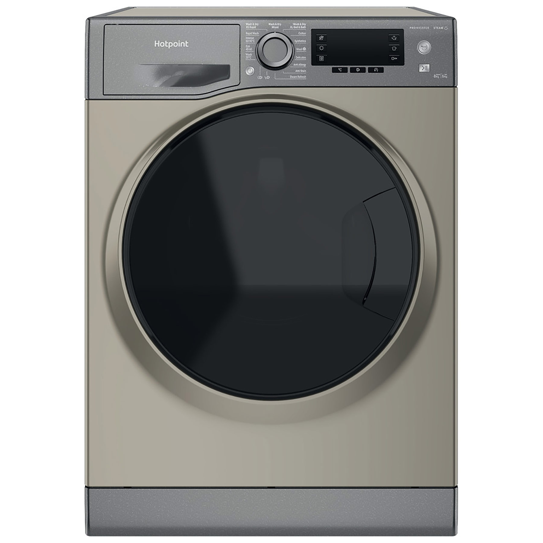 Hotpoint NDD8636GDAUK Washer Dryer in Graphite 1400 Spin 8kg 6kg D Rat