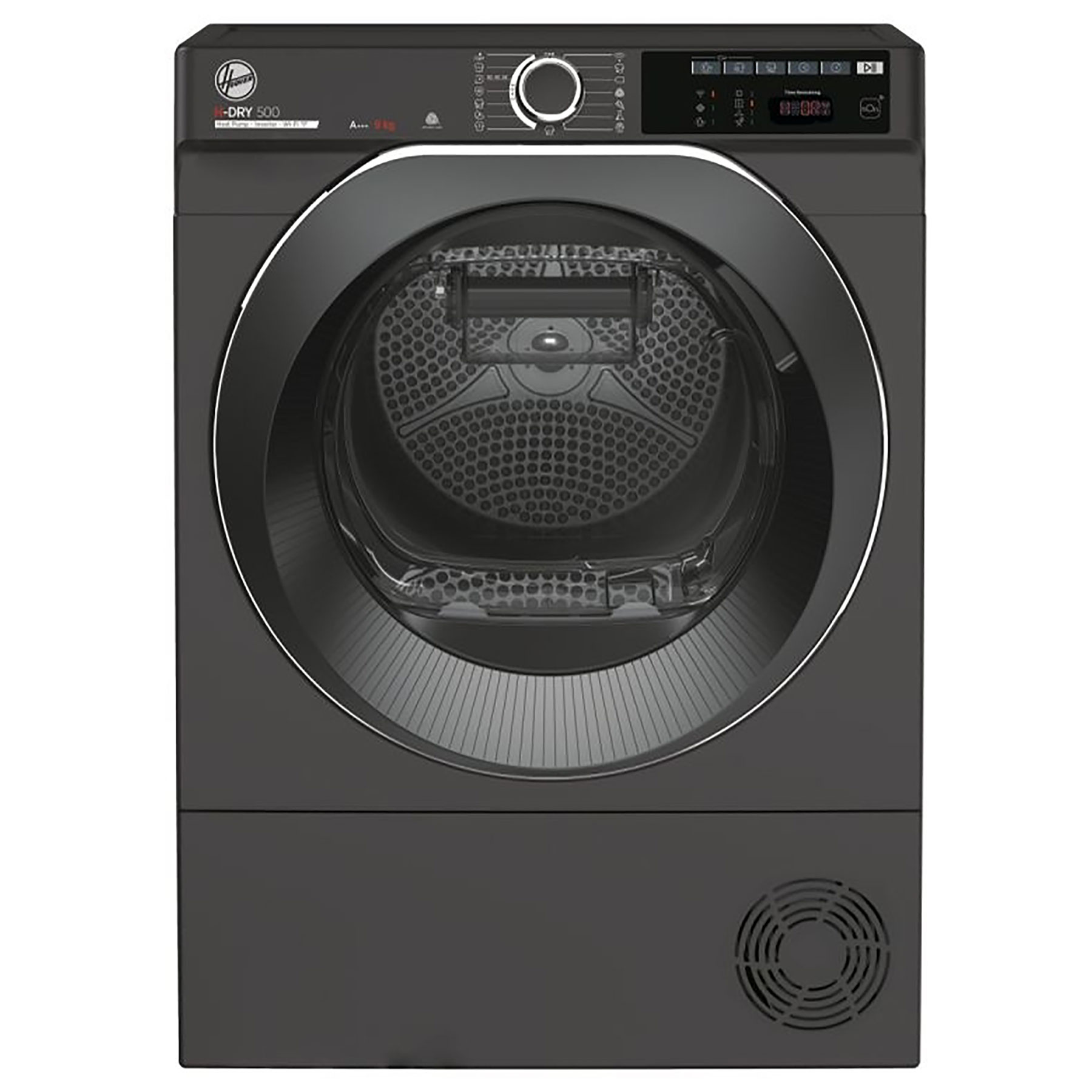 Photos - Tumble Dryer Hoover NDEH9A3TCBER 9kg Heat Pump Condenser Dryer in Graphite A Wi Fi 