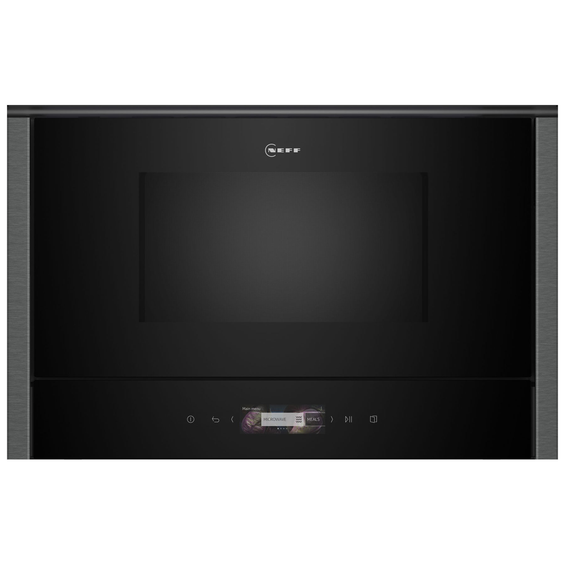 Image of Neff NL4WR21G1B N70 Built In Microwave Oven Black 900W Left Hinged