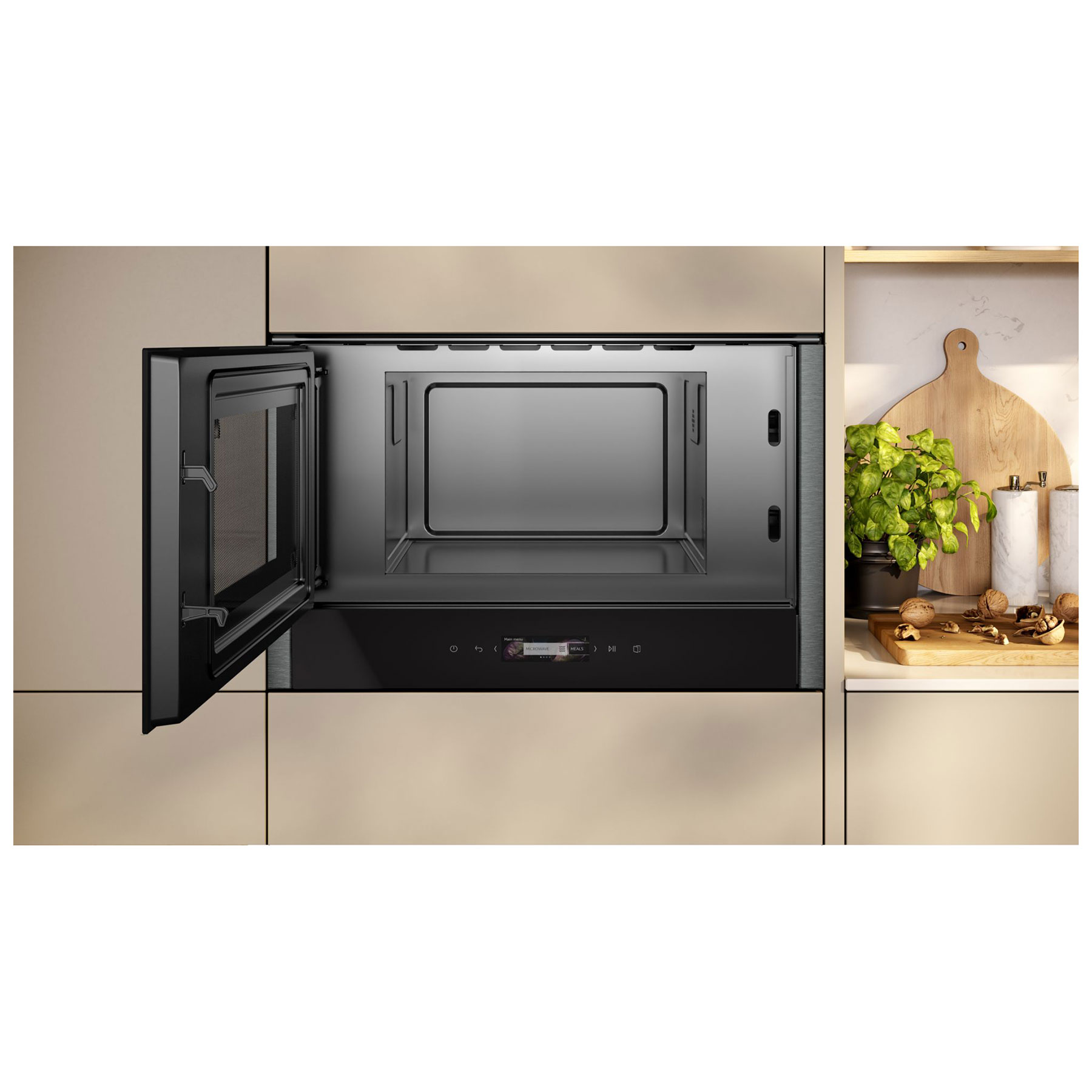 Neff NL4WR21G1B N70 Built In Microwave Oven in Graphite Grey 900W 21L, photo 3