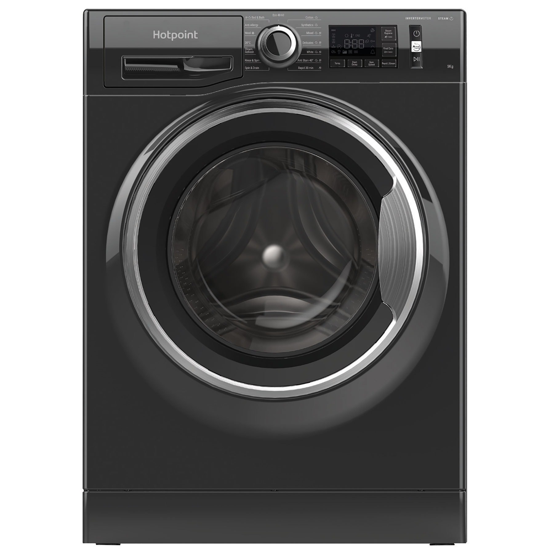 Hotpoint NM11948BCAUK Washing Machine in Black 1400rpm 9Kg A Rated