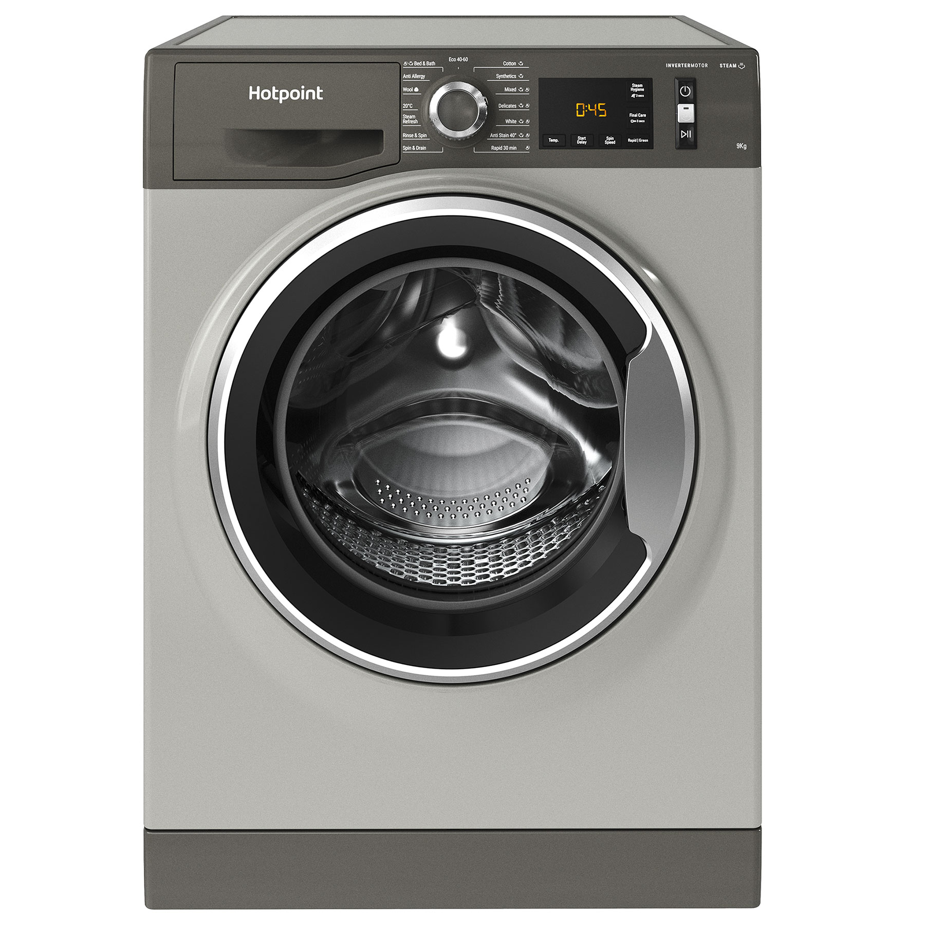 Hotpoint NM11948GCAUK 9kg 1400 Spin Washing Machine in Graphite A Rate