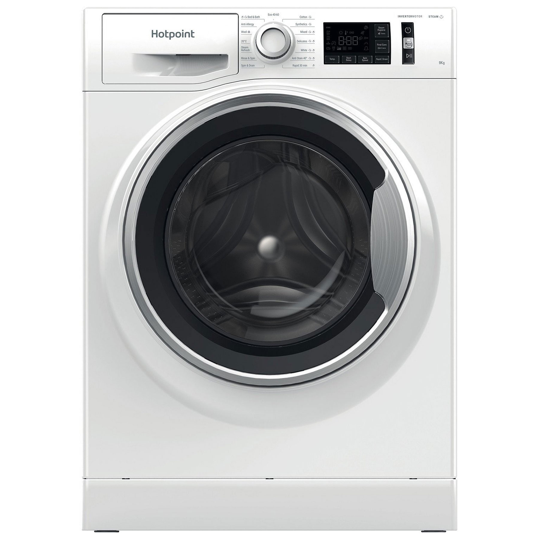 Hotpoint NM11948WSAUK 9kg 1400 Spin Washing Machine in White A Rated A