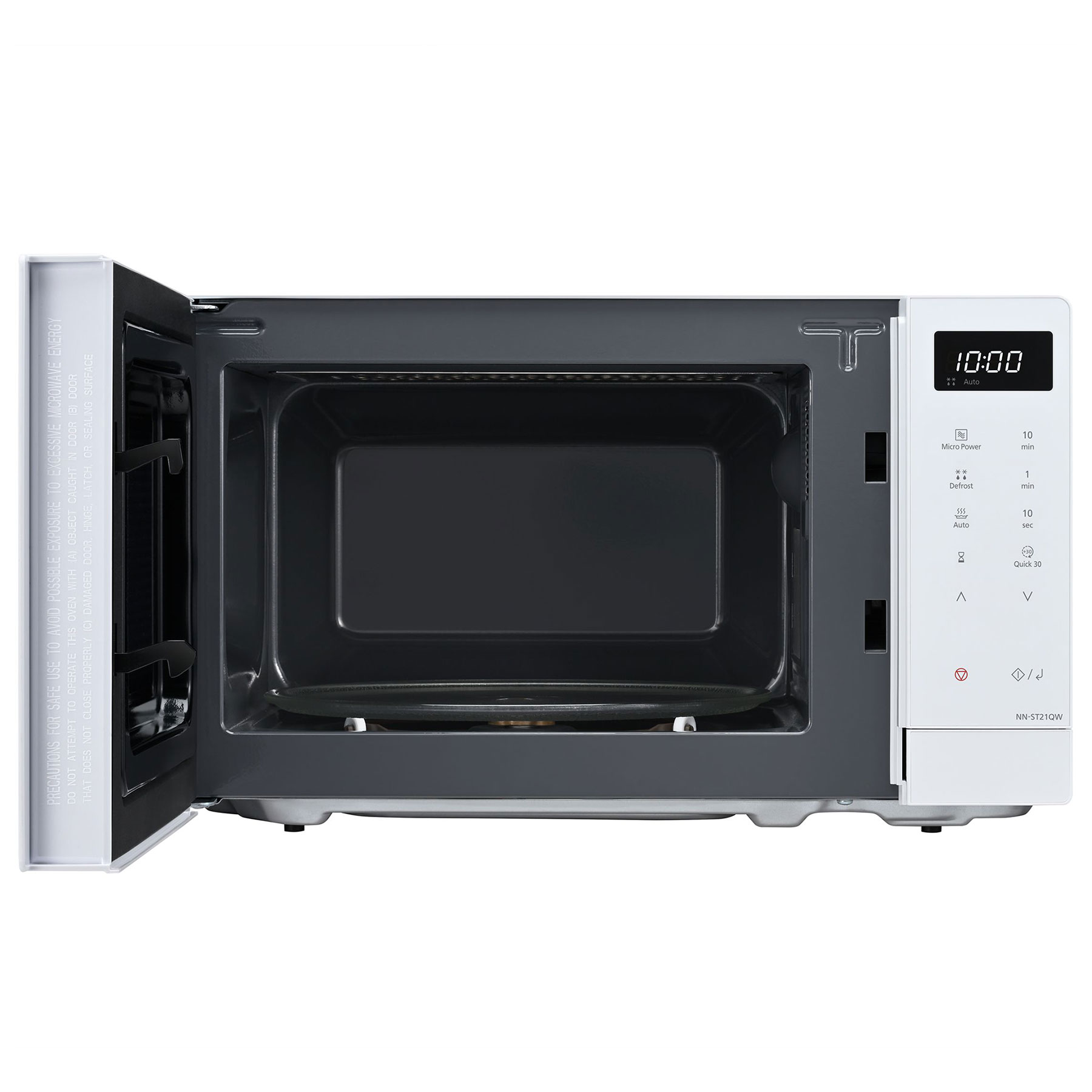 Panasonic NN ST21QWBPQ Solo Microwave Oven in White 20L 800W 11 Auto C, photo 3