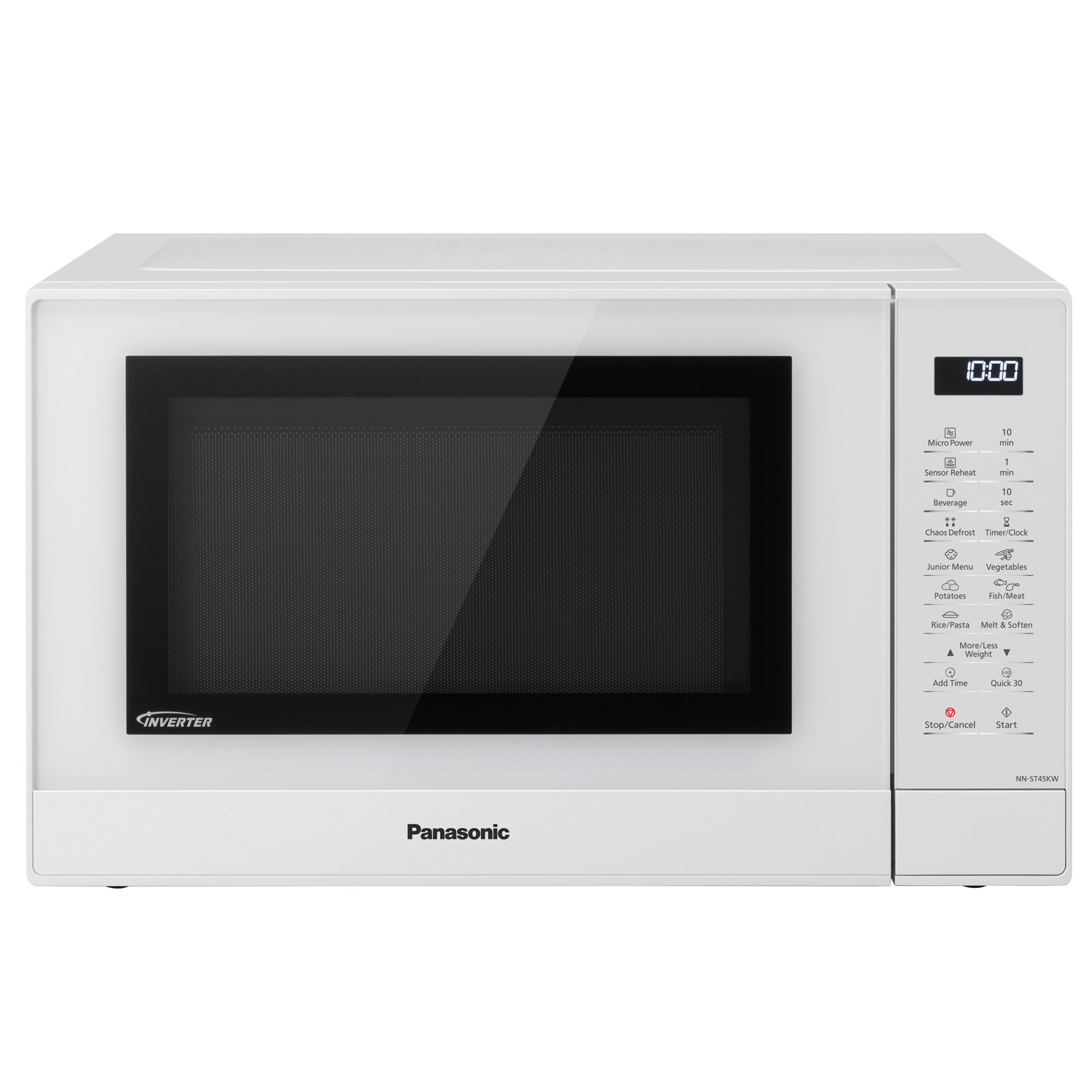 Image of Panasonic NN ST45KWBPQ Solo Sensor Inverter Microwave Oven in White 32