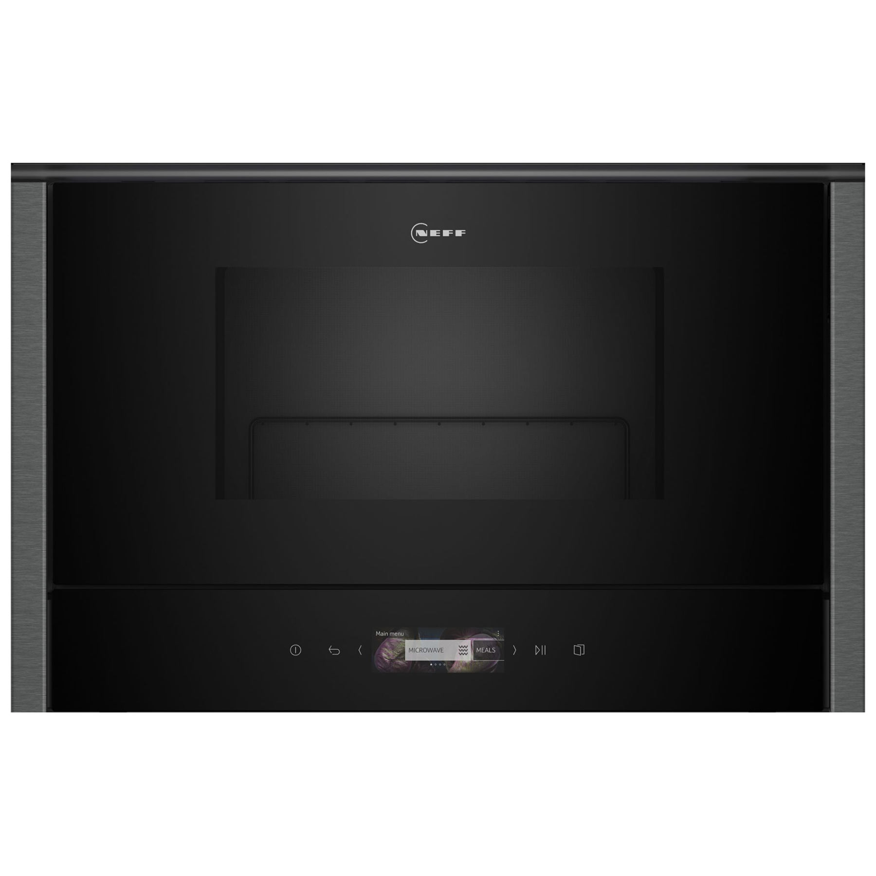 Neff NR4GR31G1B N70 Built In Microwave Oven Black 900W Right Hinged