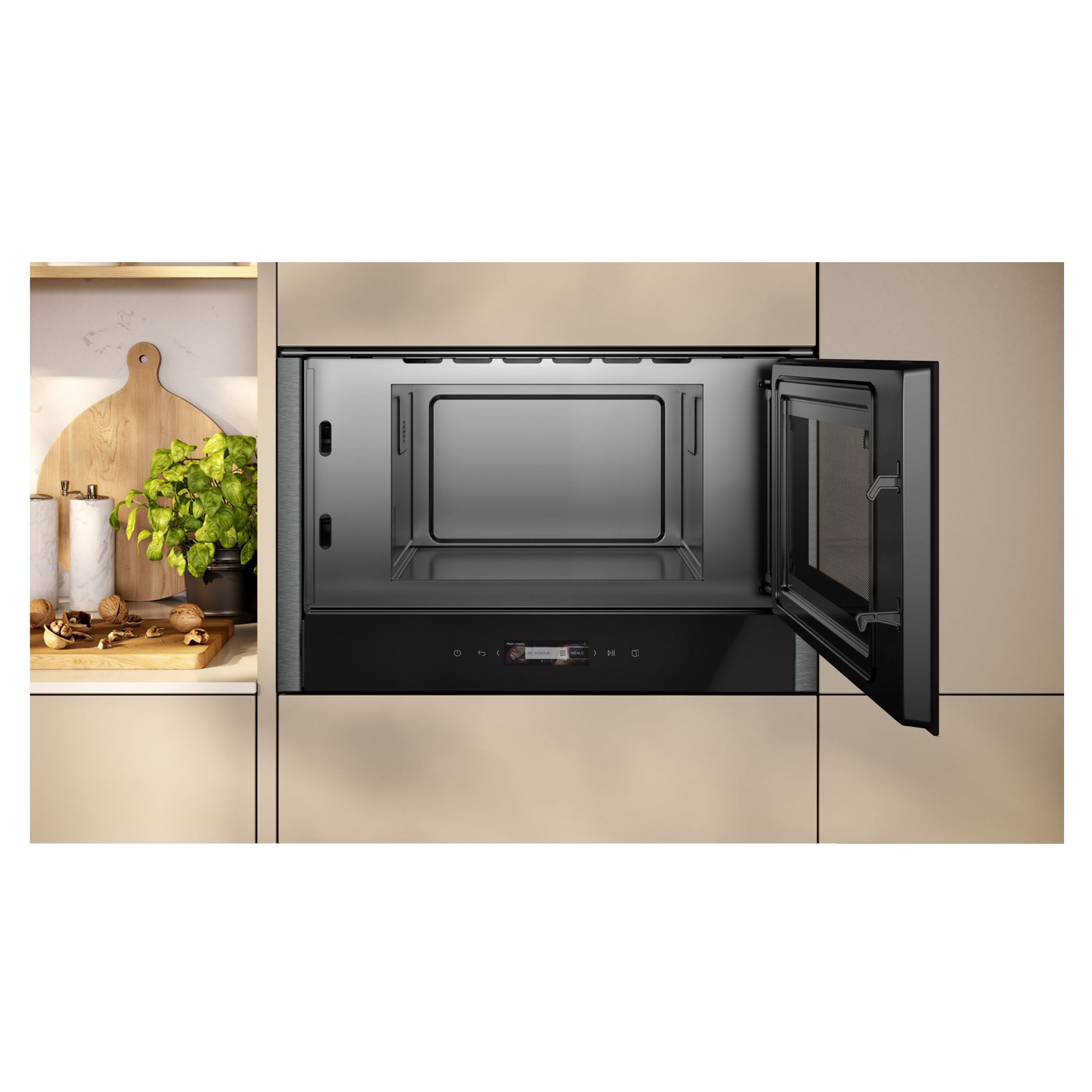 Neff NR4WR21G1B N70 Built In Microwave Oven in Graphite Grey 900W 21L, photo 4