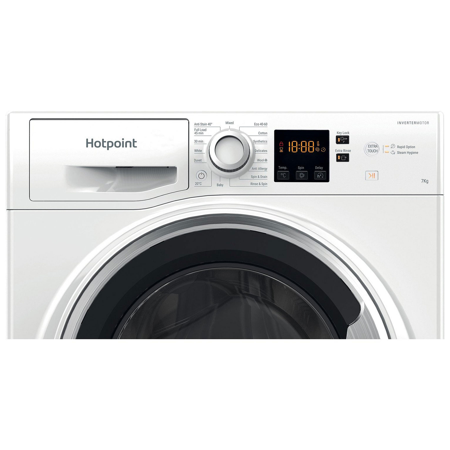 Hotpoint NSWE7469WSUK 7kg 1400 Spin Washing Machine in White A Rated S, photo 2