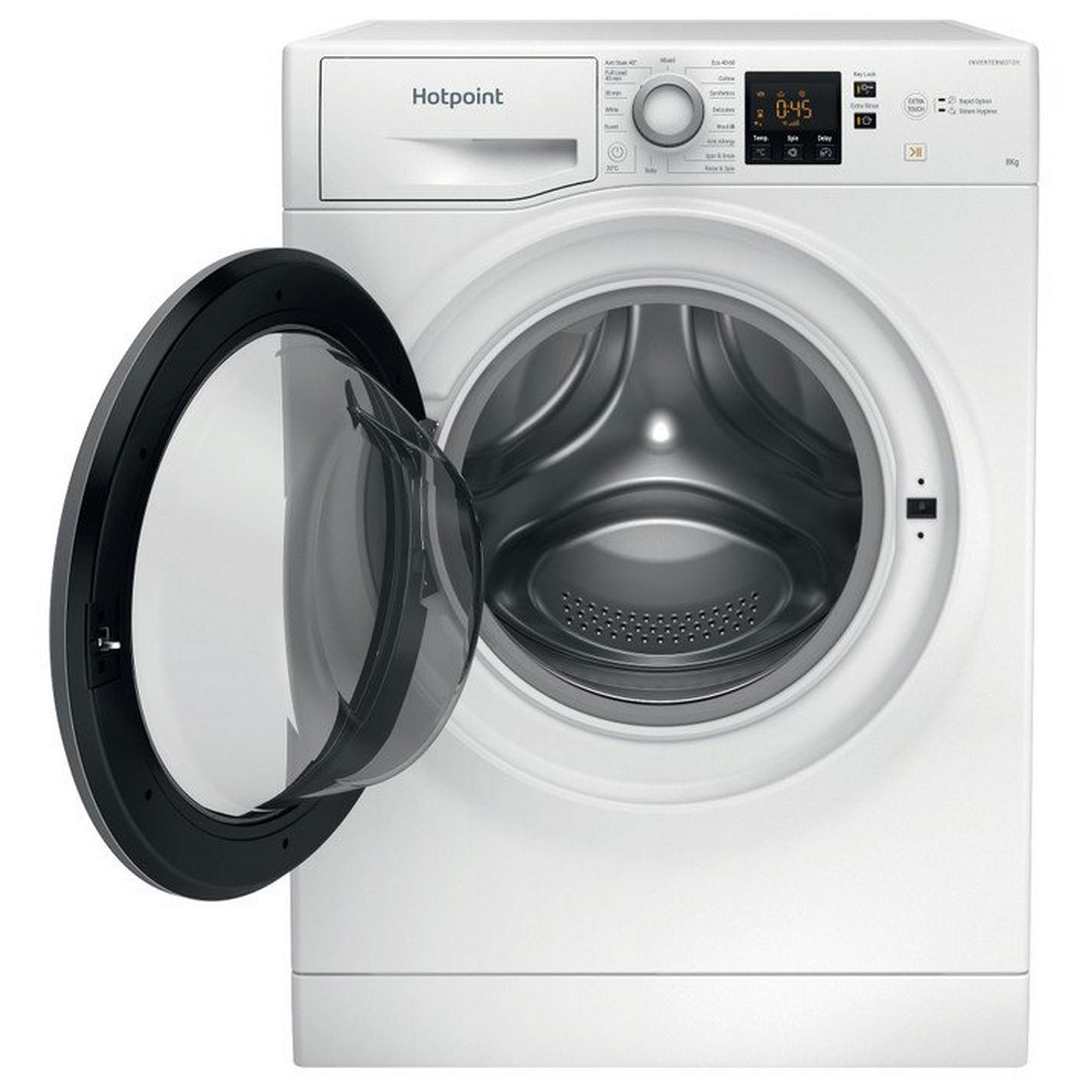 Hotpoint NSWE846WSUK 8kg 1400 Spin Washing Machine in White A Rated St, photo 2