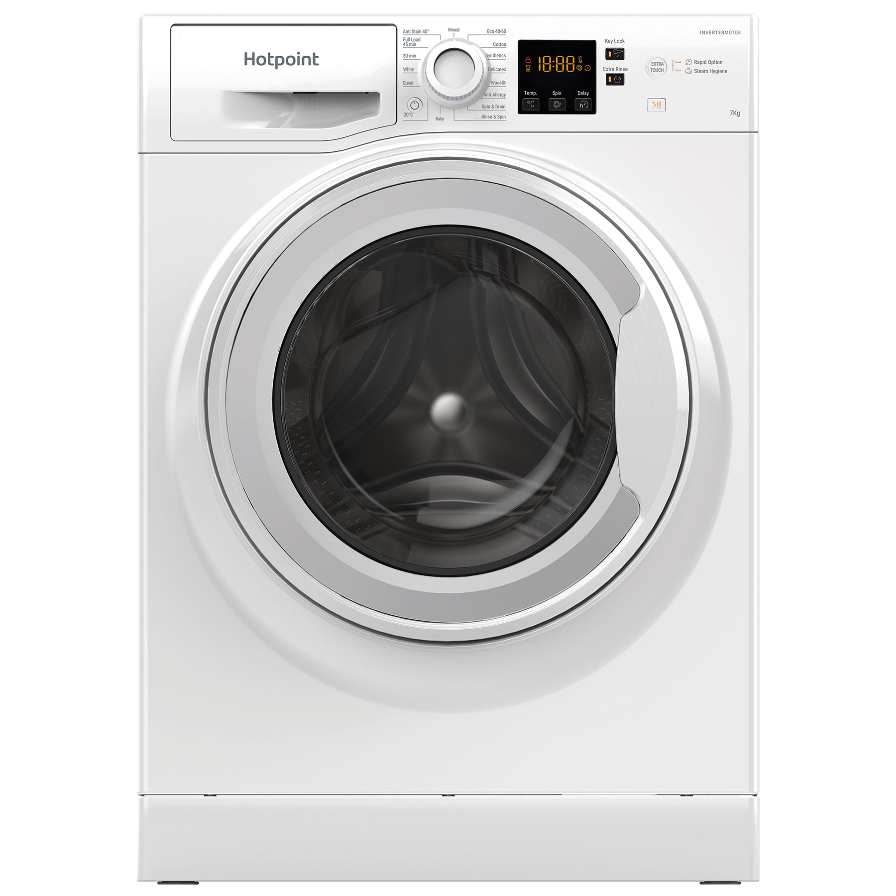 Hotpoint NSWF7143WWUK 7kg 1400 Spin Washing Machine in White D Rated S