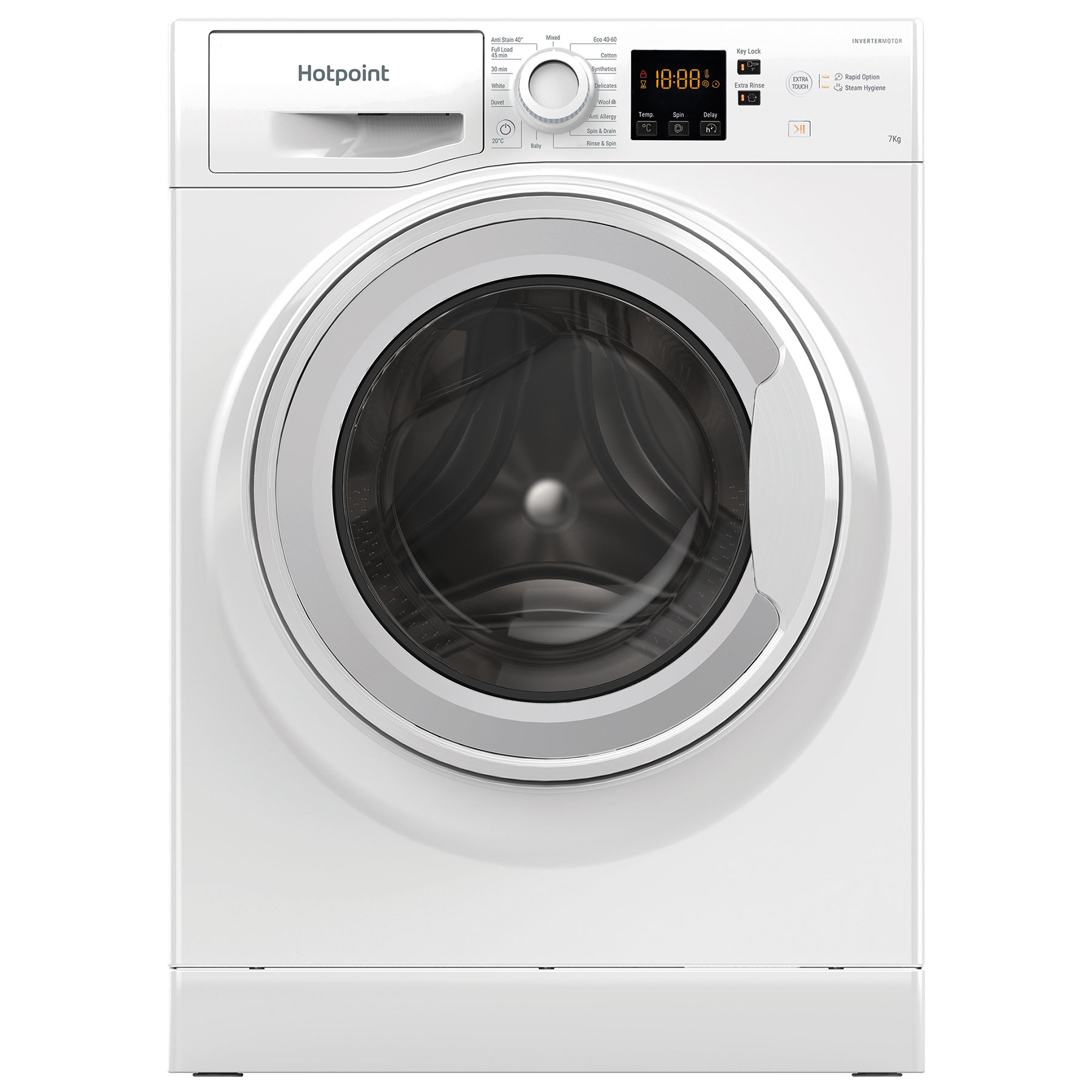 Hotpoint NSWF7469WUK 7kg 1400 Spin Washing Machine in White A Rated St