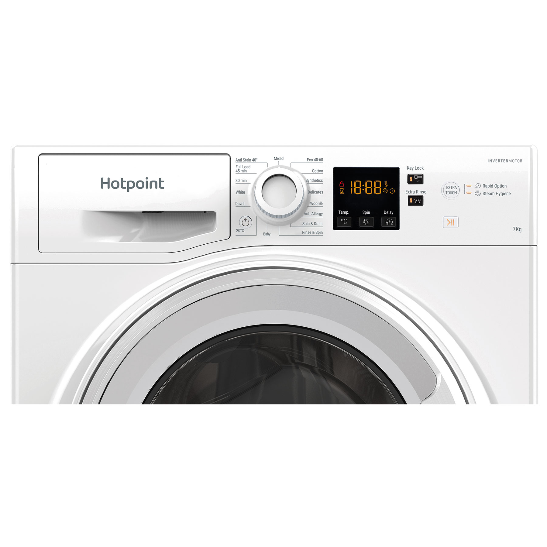 Hotpoint NSWF7469WUK 7kg 1400 Spin Washing Machine in White A Rated St, photo 2