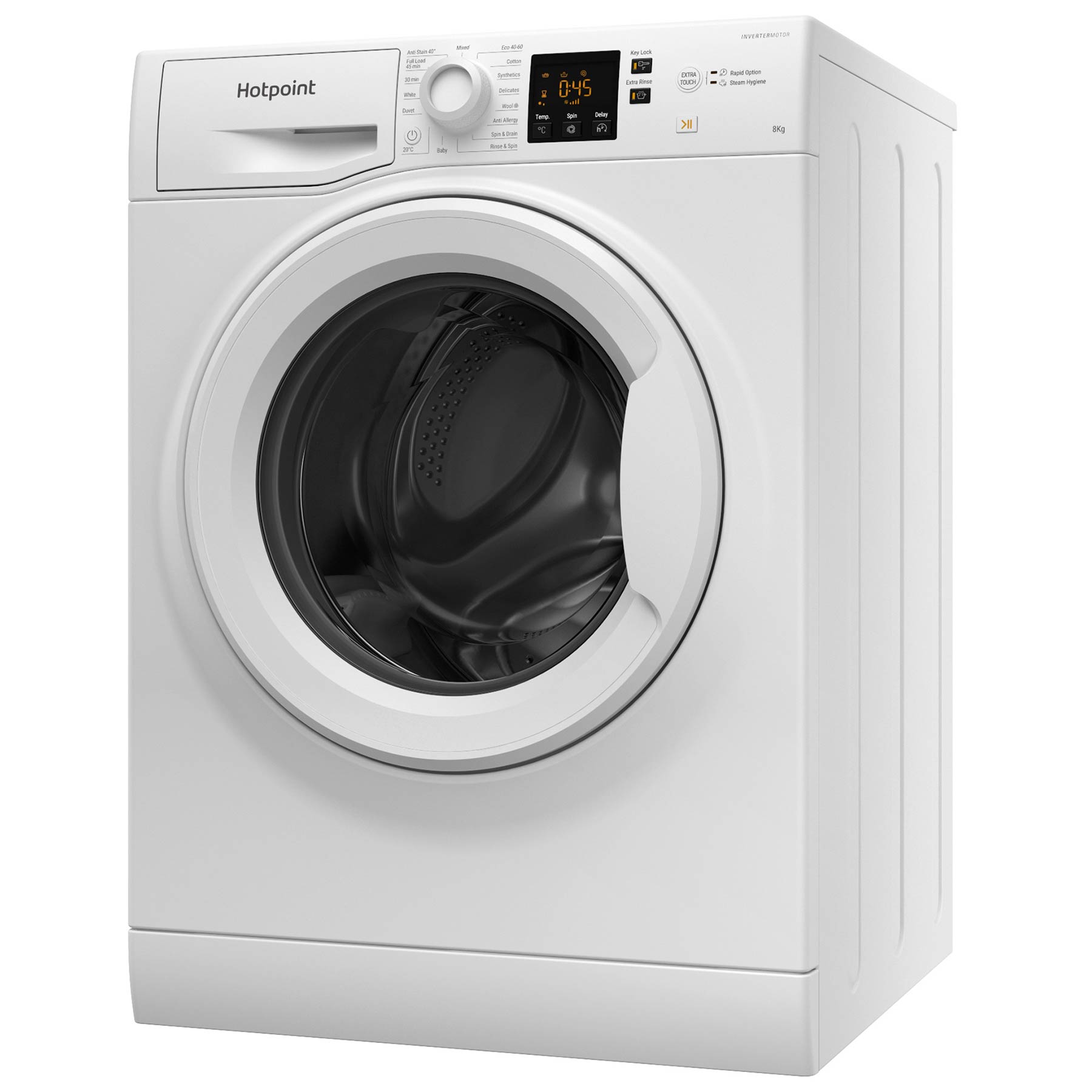 Hotpoint NSWF846WUK 8kg 1400 Spin Washing Machine in White A Rated Ste, photo 3