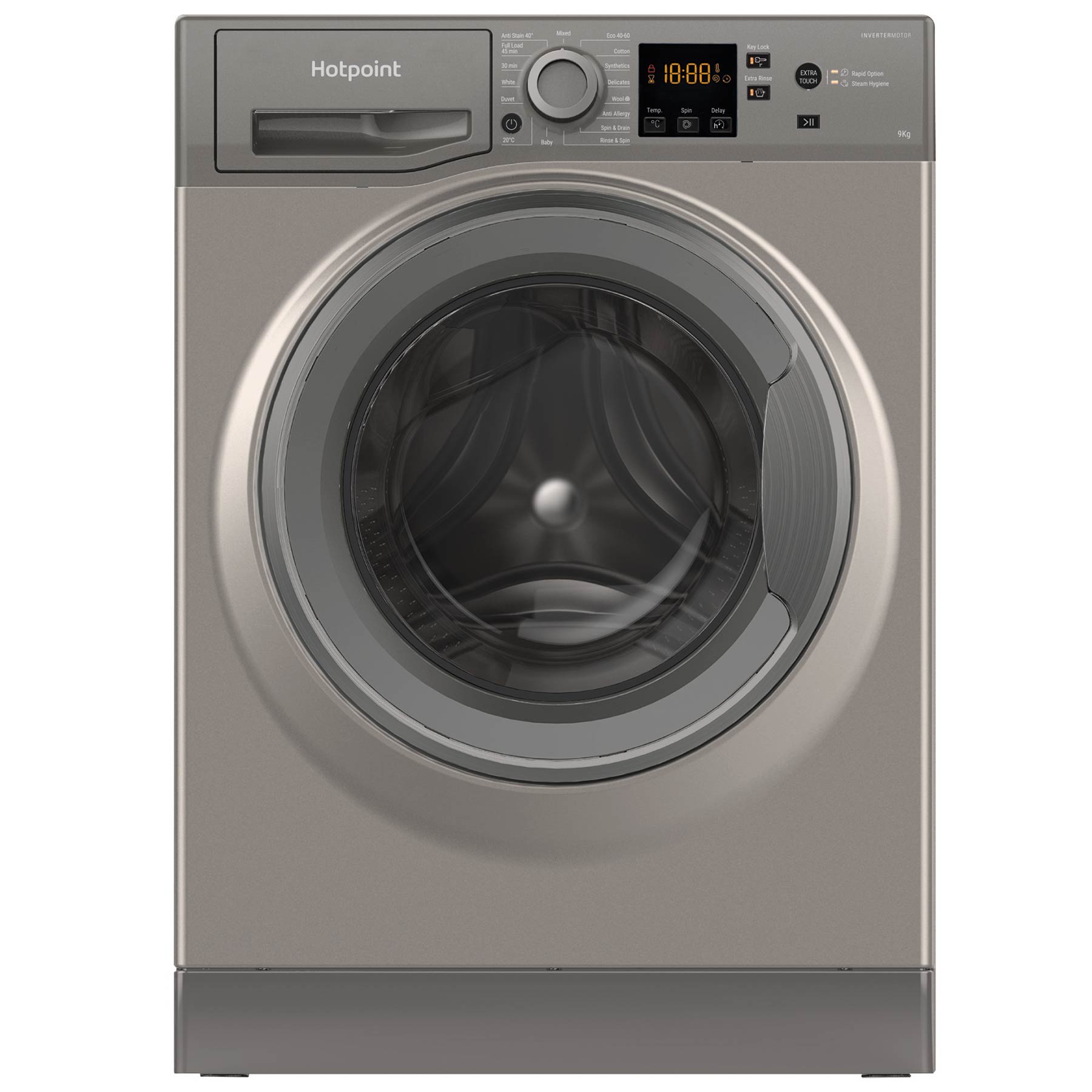 Hotpoint NSWF946GGUK 9kg 1400 Spin Washing Machine in Graphite A Rated
