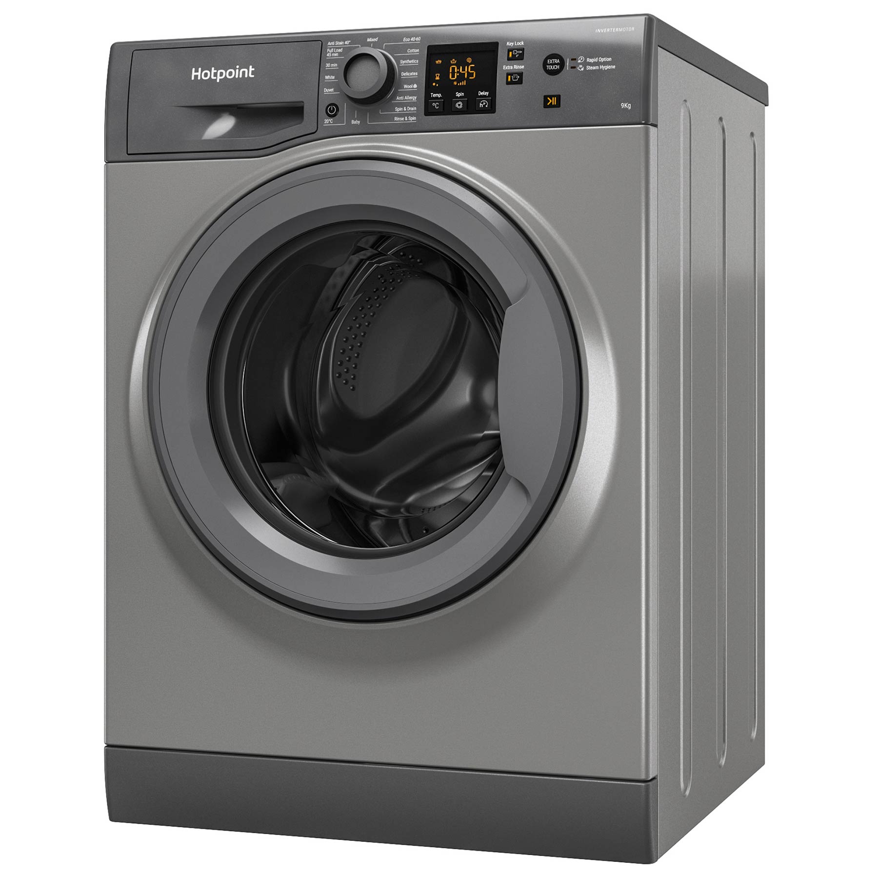 Hotpoint NSWF946GGUK 9kg 1400 Spin Washing Machine in Graphite A Rated, photo 3