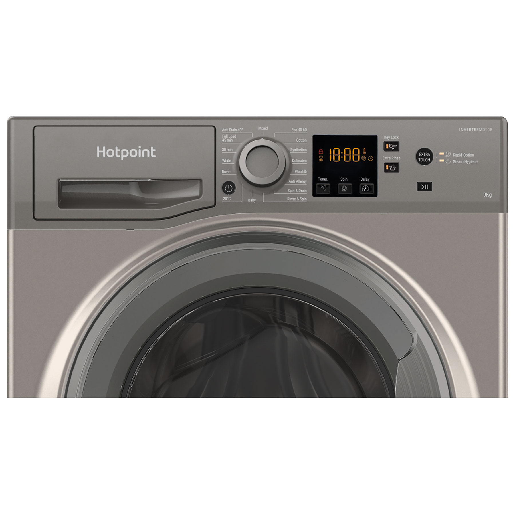Hotpoint NSWF946GGUK 9kg 1400 Spin Washing Machine in Graphite A Rated, photo 4