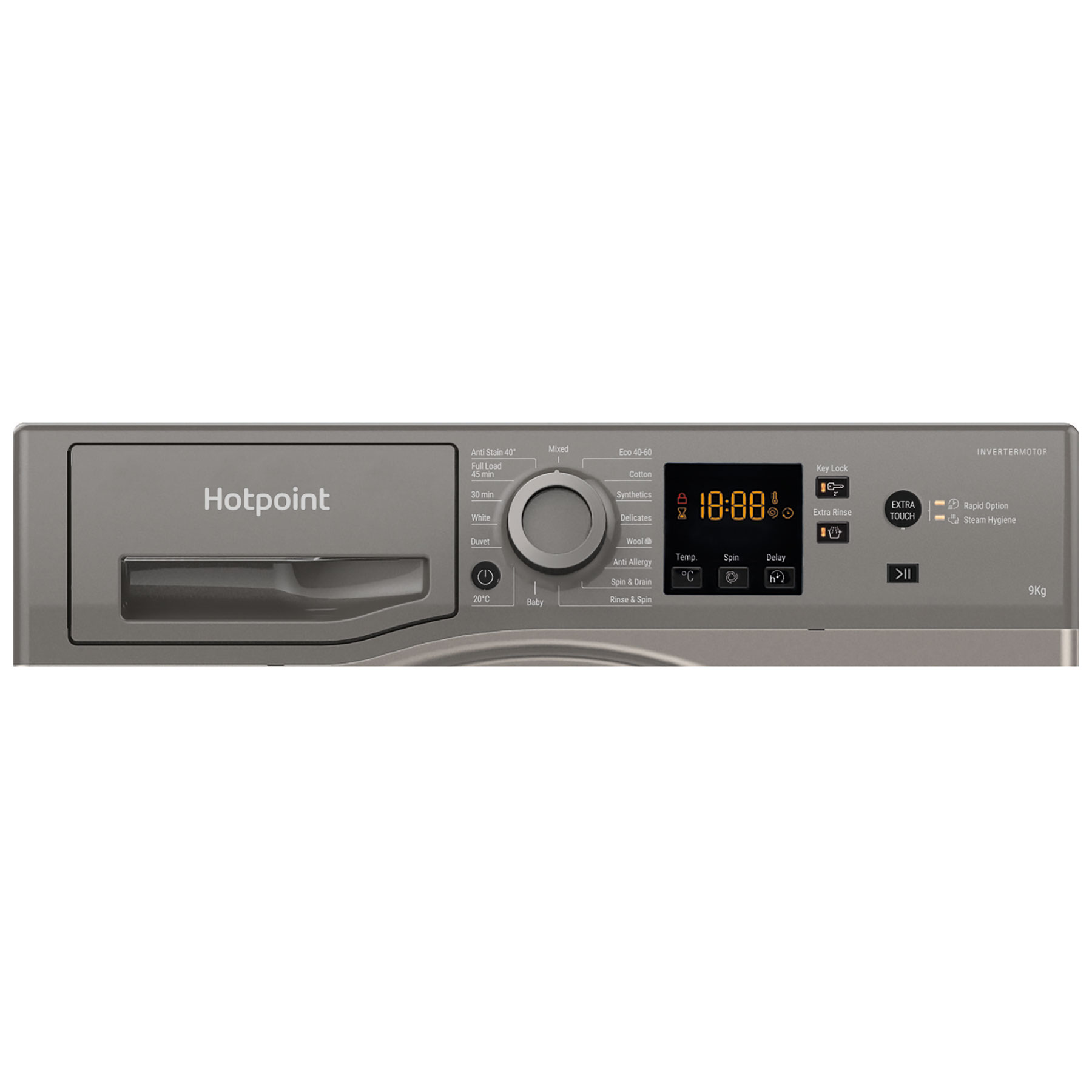 Hotpoint NSWF946GGUK 9kg 1400 Spin Washing Machine in Graphite A Rated, photo 5