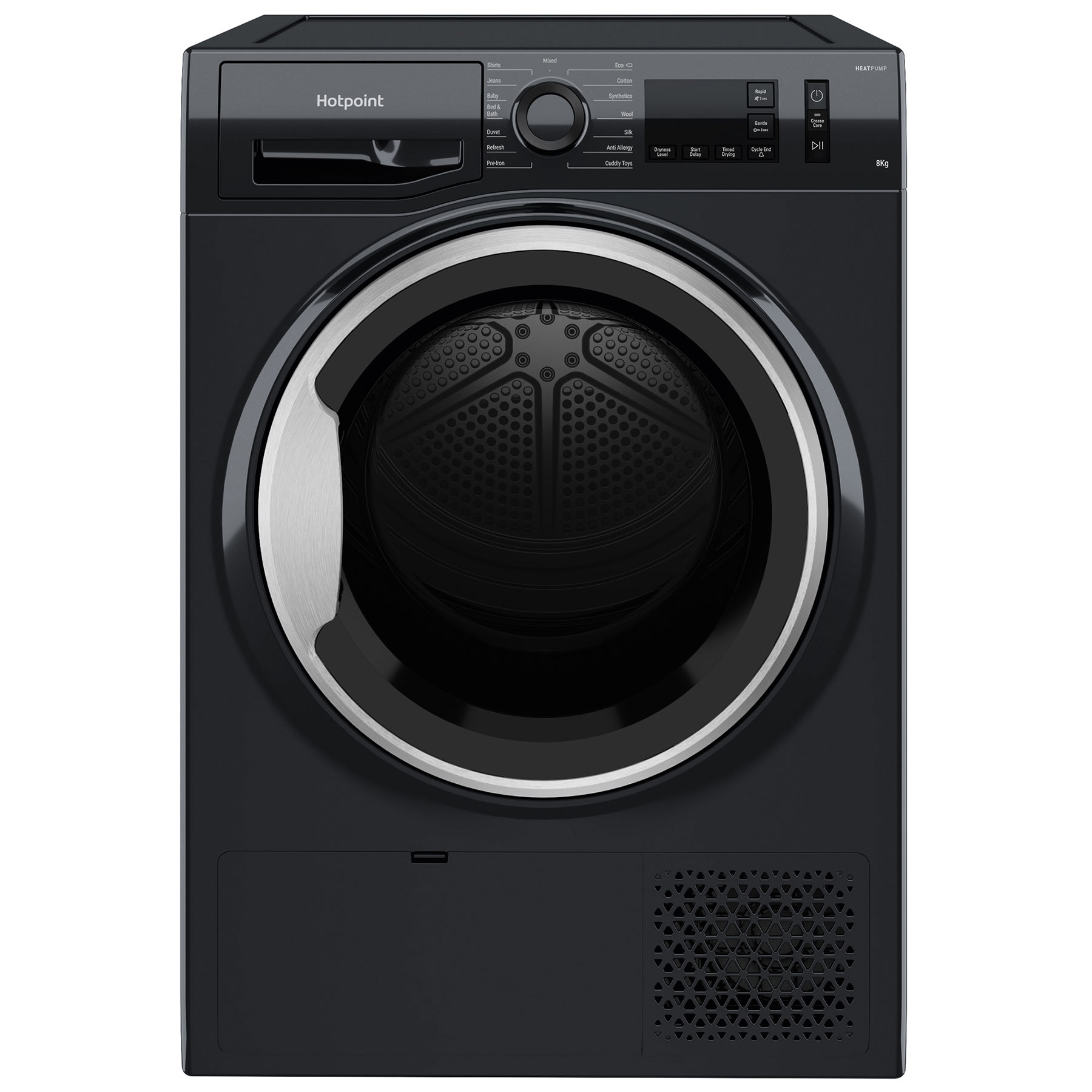 Hotpoint NTM1182BSK 8kg Heat Pump Condenser Dryer in Black A Rated