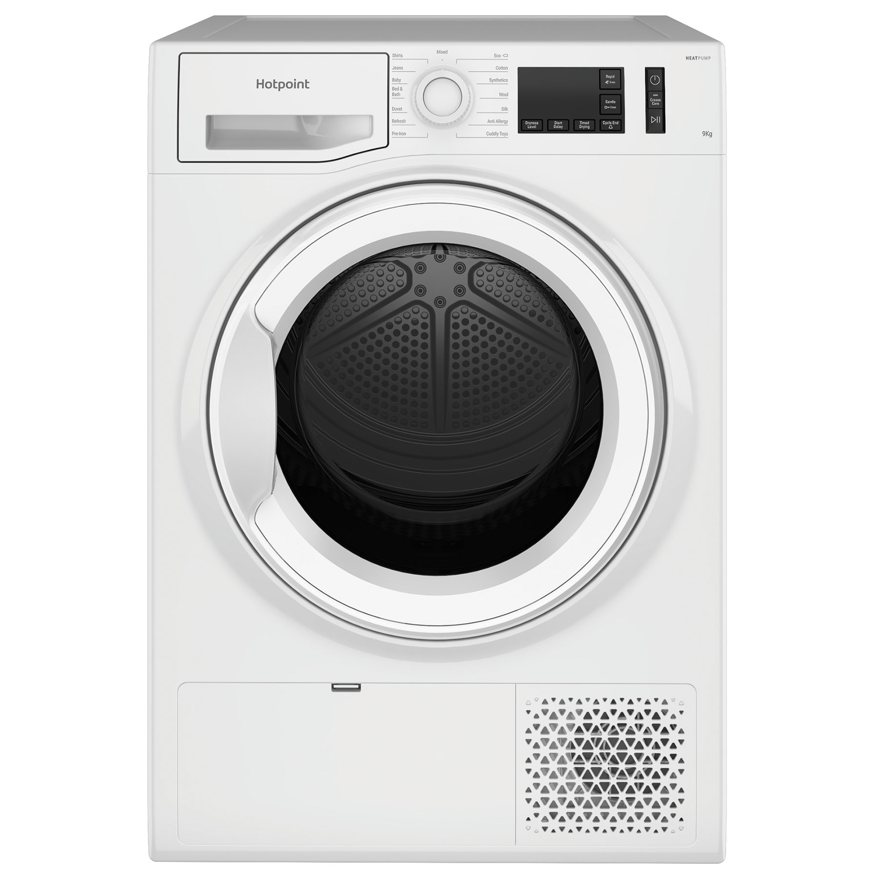 Hotpoint NTM1192 9kg Heat Pump Condenser Dryer in White A Rated