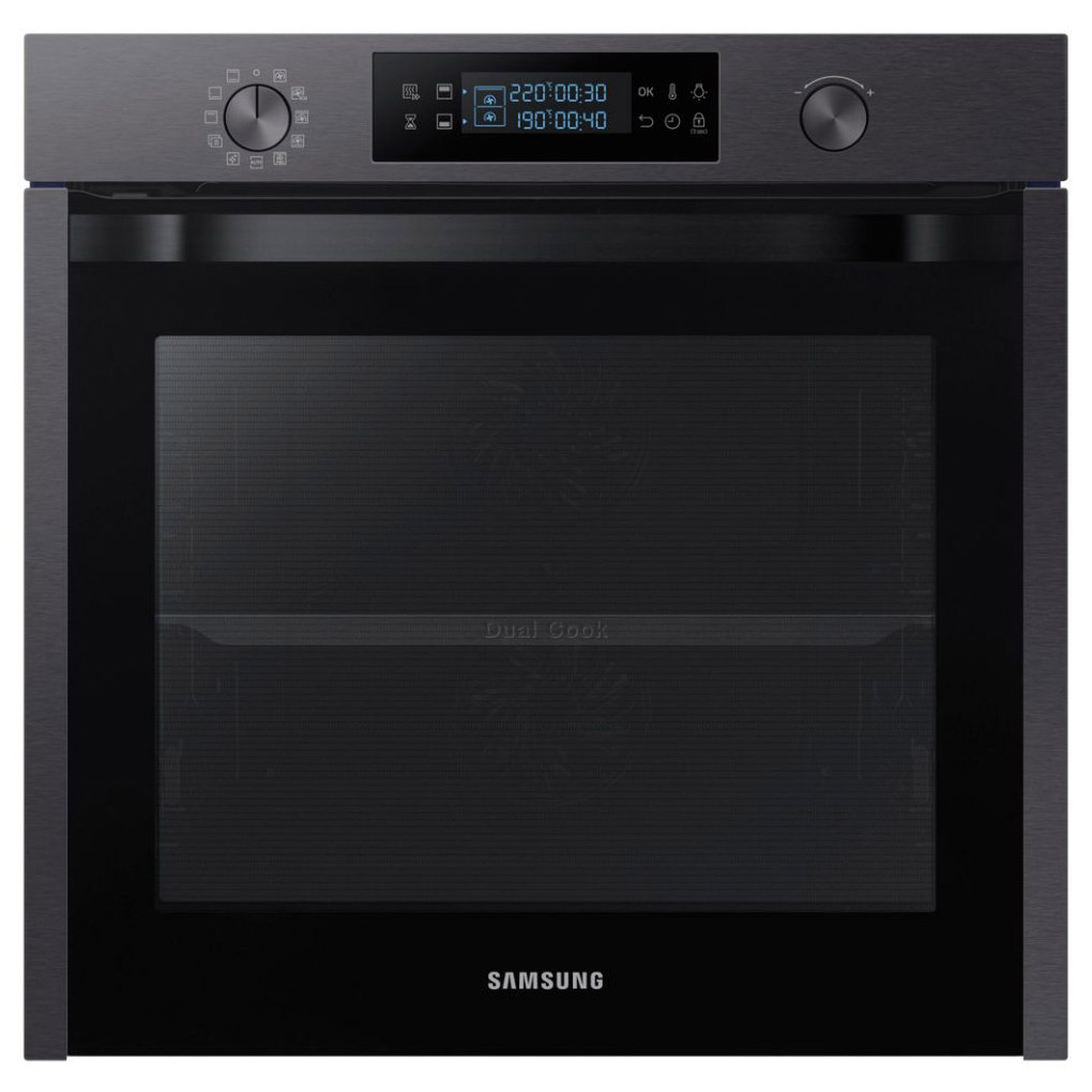 Image of Samsung NV75K5571RM Built In Electric Pyrolytic Oven in Black Steel 75