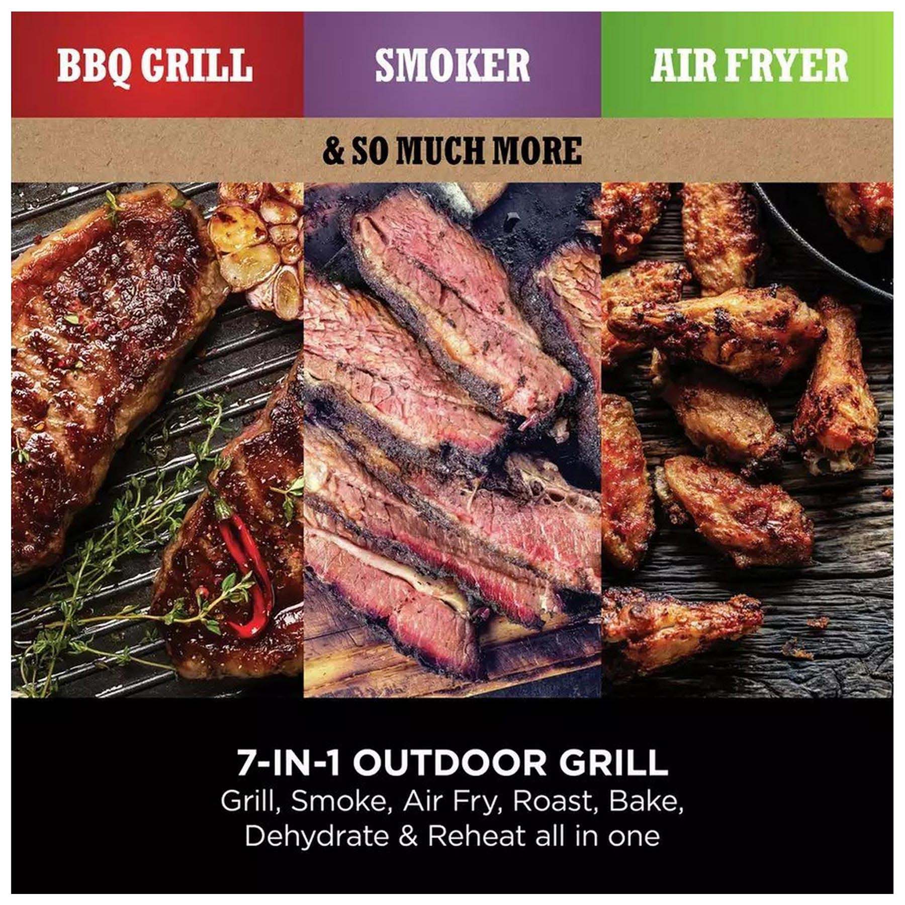 Ninja OG701UK Ninja Woodfire Outdoor Electric BBQ Grill, photo 3