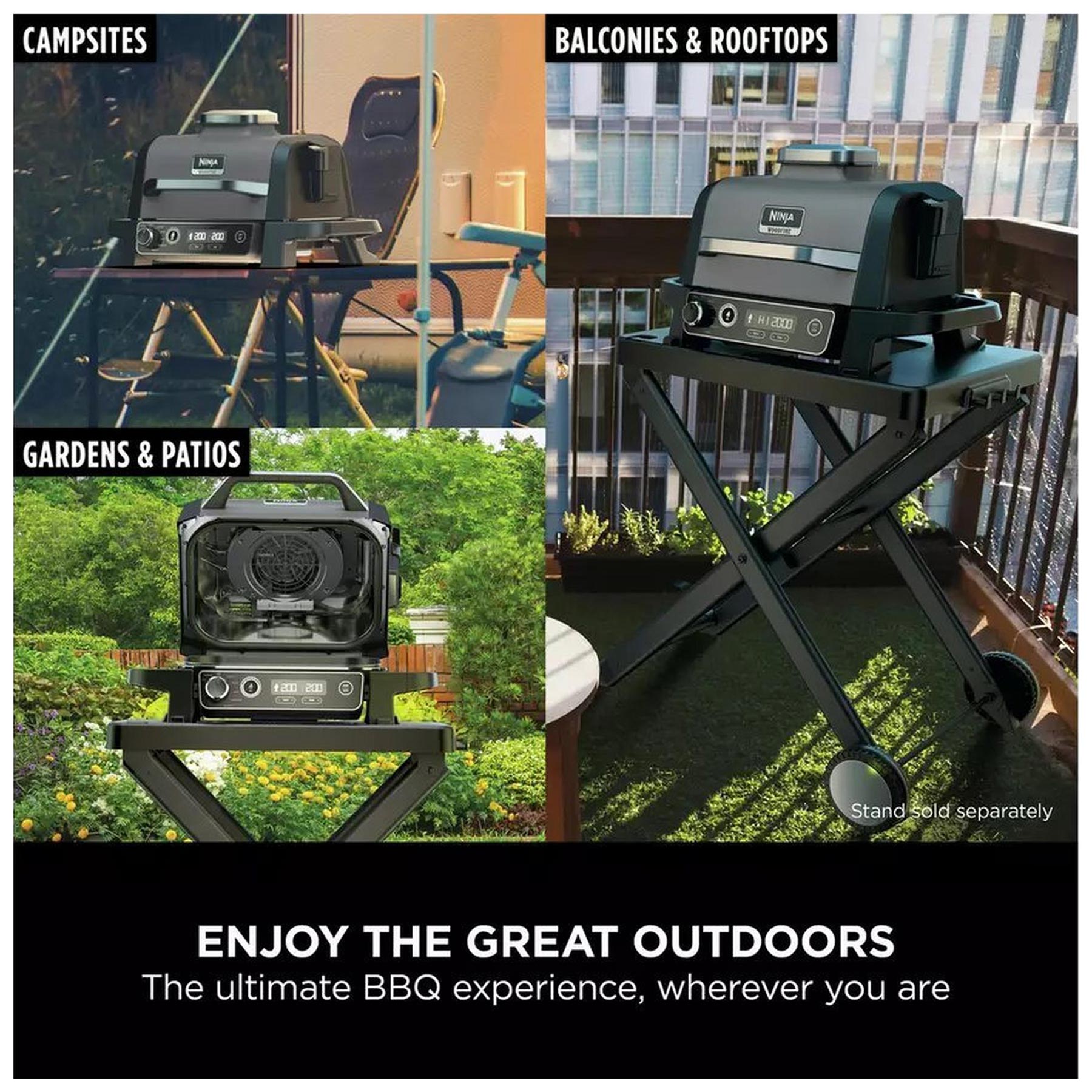 Ninja OG701UK Ninja Woodfire Outdoor Electric BBQ Grill, photo 5