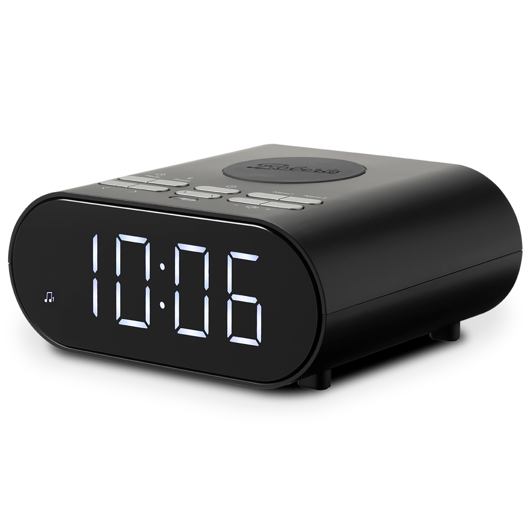 Roberts ORTUSCHARGEB Ortus Charge FM Bluetooth Clock Radio in Black