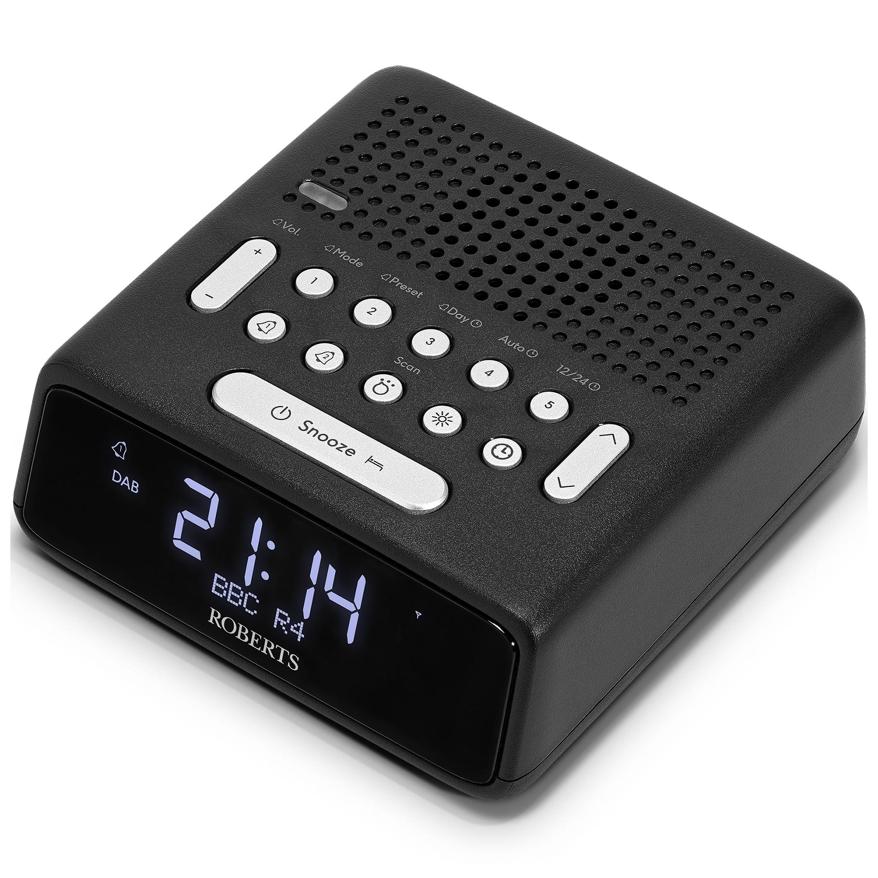 Roberts ORTUSDABBK Ortus DAB DAB FM RDS Clock Radio in Black, photo 3