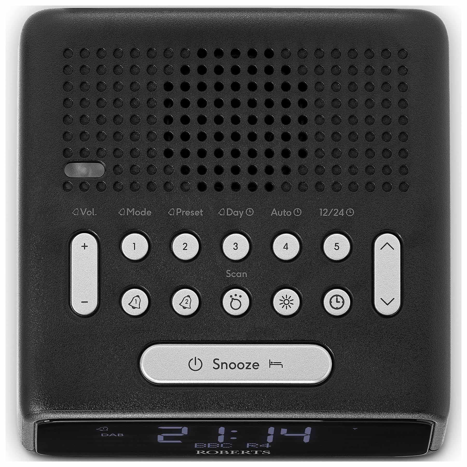 Roberts ORTUSDABBK Ortus DAB DAB FM RDS Clock Radio in Black, photo 4