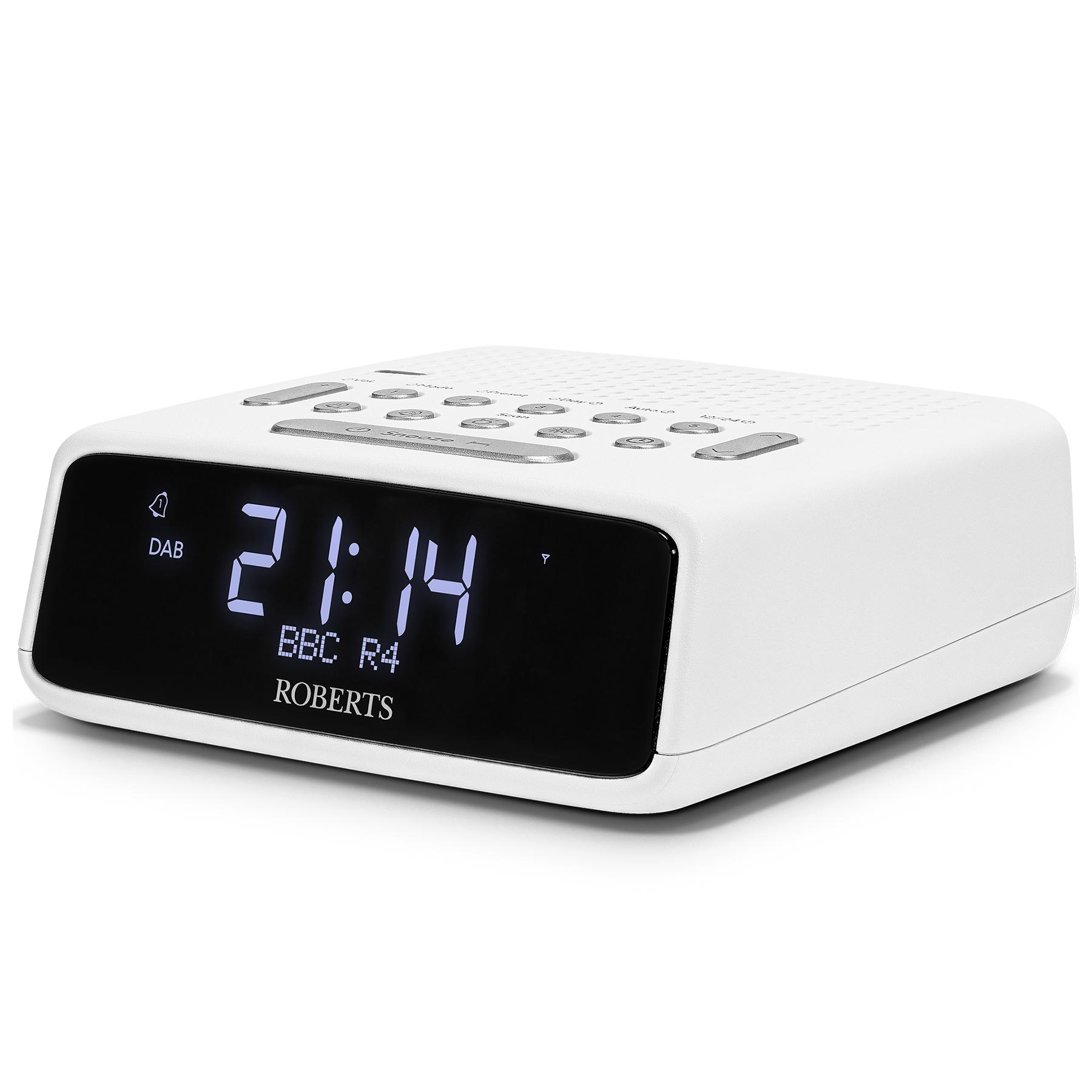 Roberts ORTUSDABW Ortus DAB DAB FM RDS Clock Radio in White, photo 2