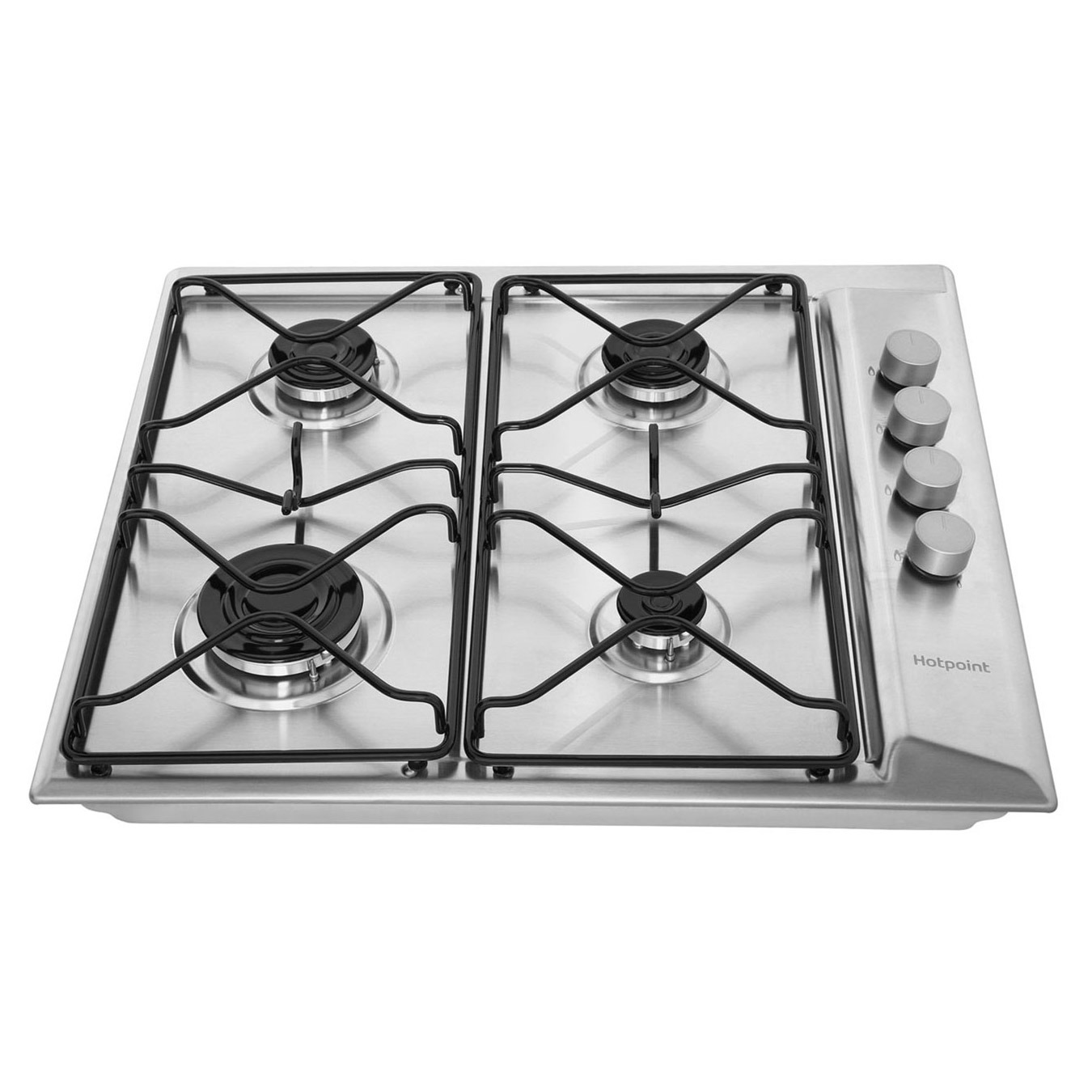 Hotpoint PAN642IXH 60cm 4 Burner Gas Hob in Stainless Steel, photo 2