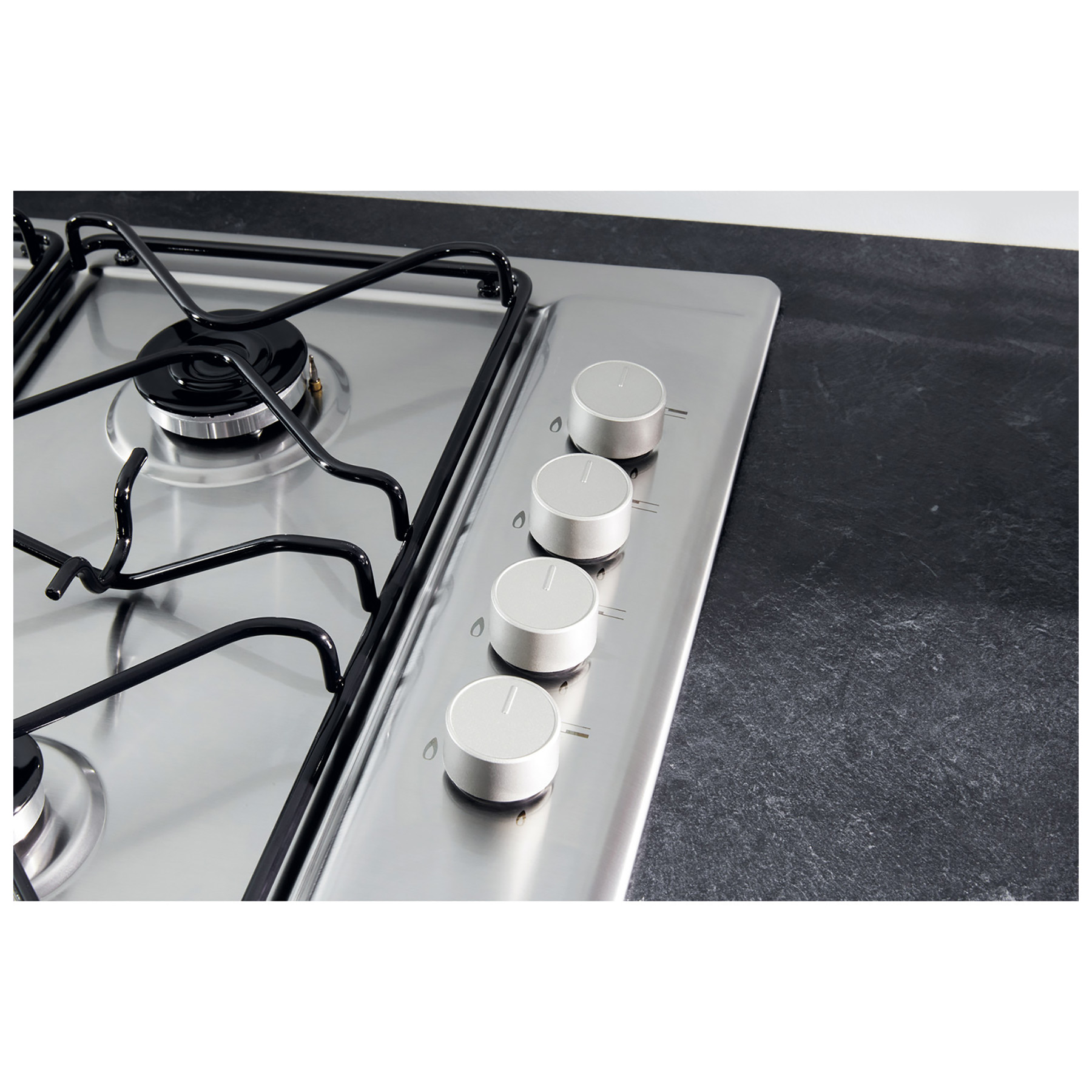 Hotpoint PAN642IXH 60cm 4 Burner Gas Hob in Stainless Steel, photo 4