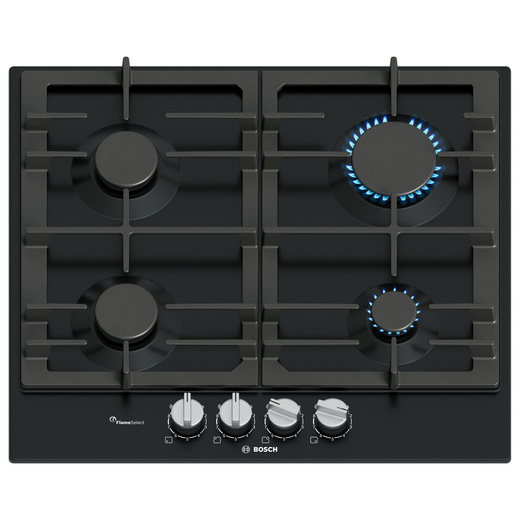 Bosch PCP6A6I90 Series 6 60cm 4 Burner Gas Hob in Black