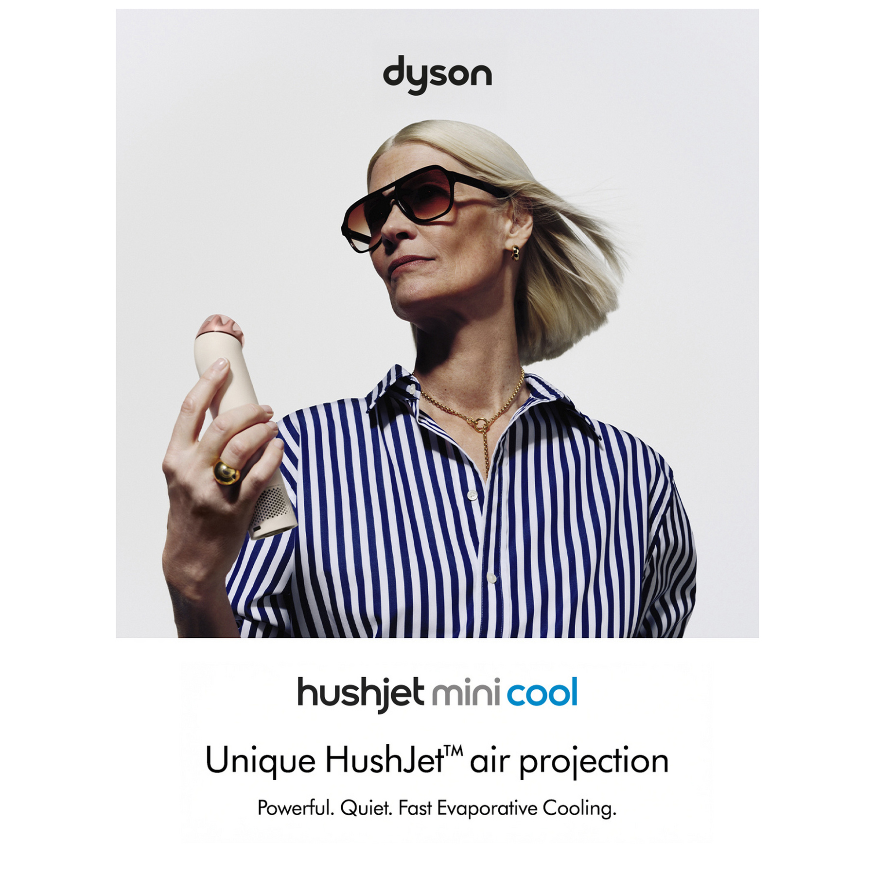 Dyson PF01 ST PF01 HushJet Mini Cool Neck Fan in Stone Blush, photo 4