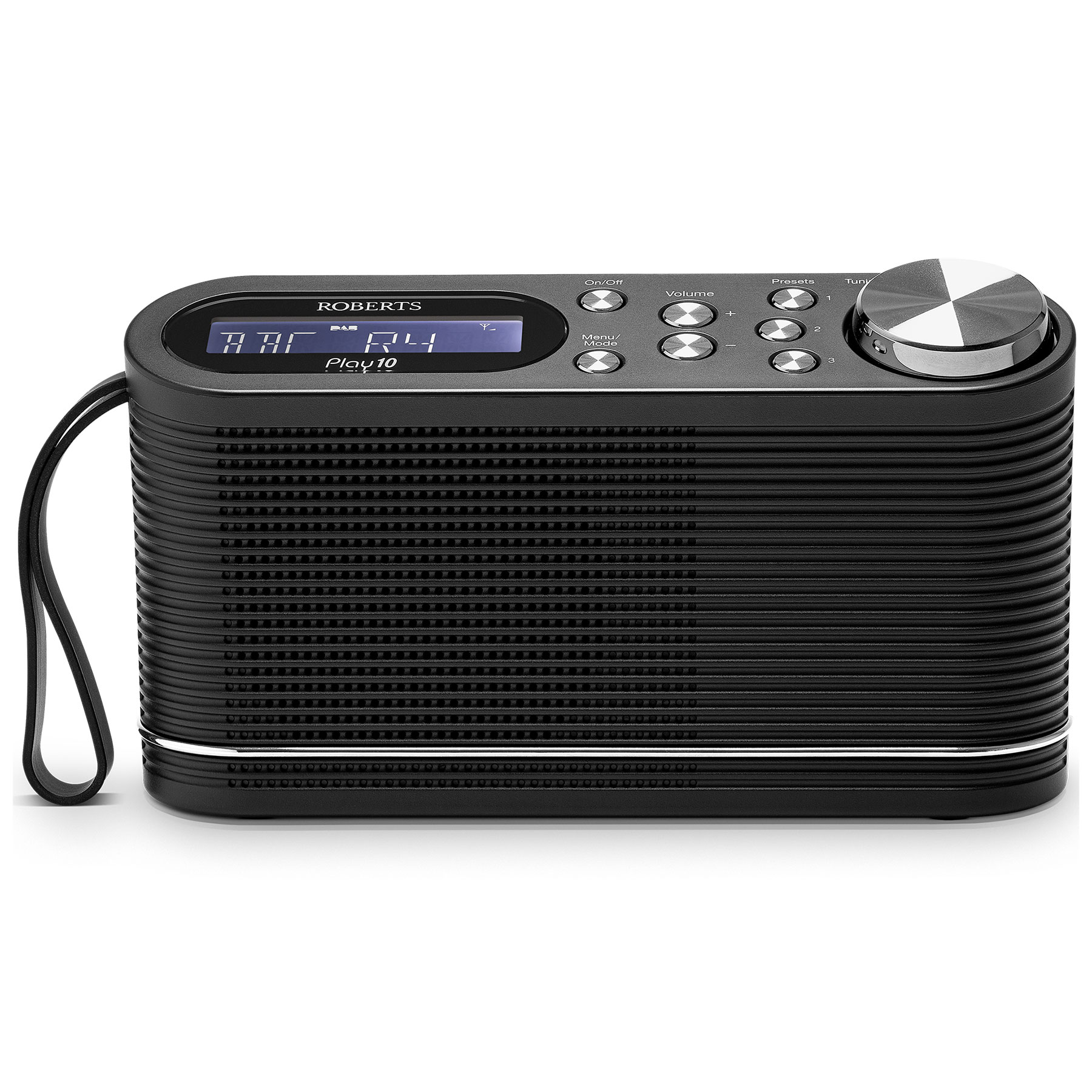 Roberts PLAY10 Play 10 DAB FM RDS Compact Portable Radio in Black