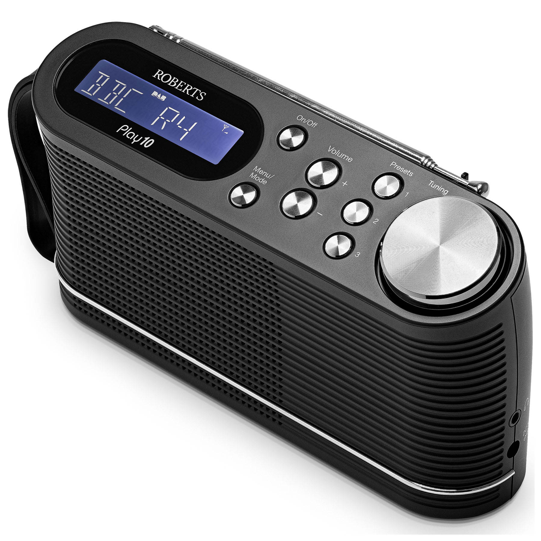 Roberts PLAY10 Play 10 DAB FM RDS Compact Portable Radio in Black, photo 3