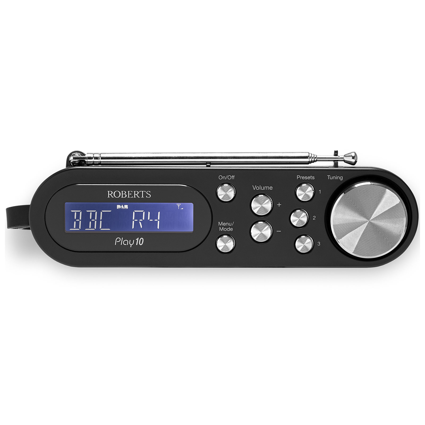 Roberts PLAY10 Play 10 DAB FM RDS Compact Portable Radio in Black, photo 4