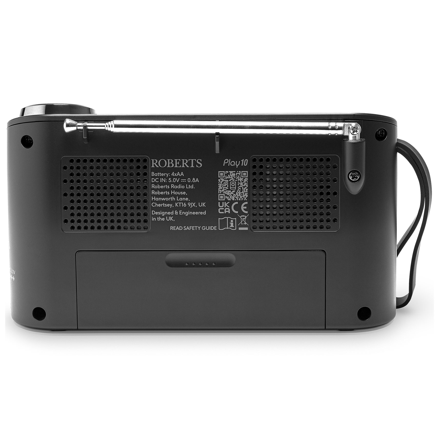 Roberts PLAY10 Play 10 DAB FM RDS Compact Portable Radio in Black, photo 5