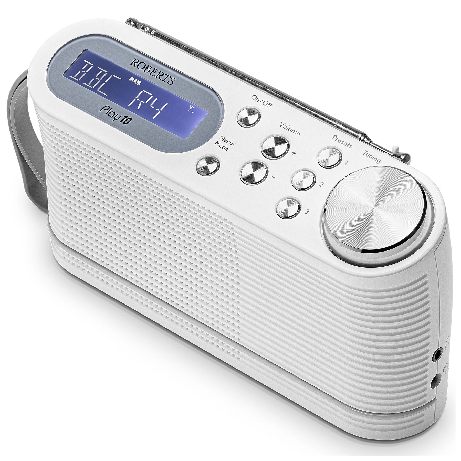 Roberts PLAY10W Play 10 DAB FM RDS Compact Portable Radio in White, photo 3