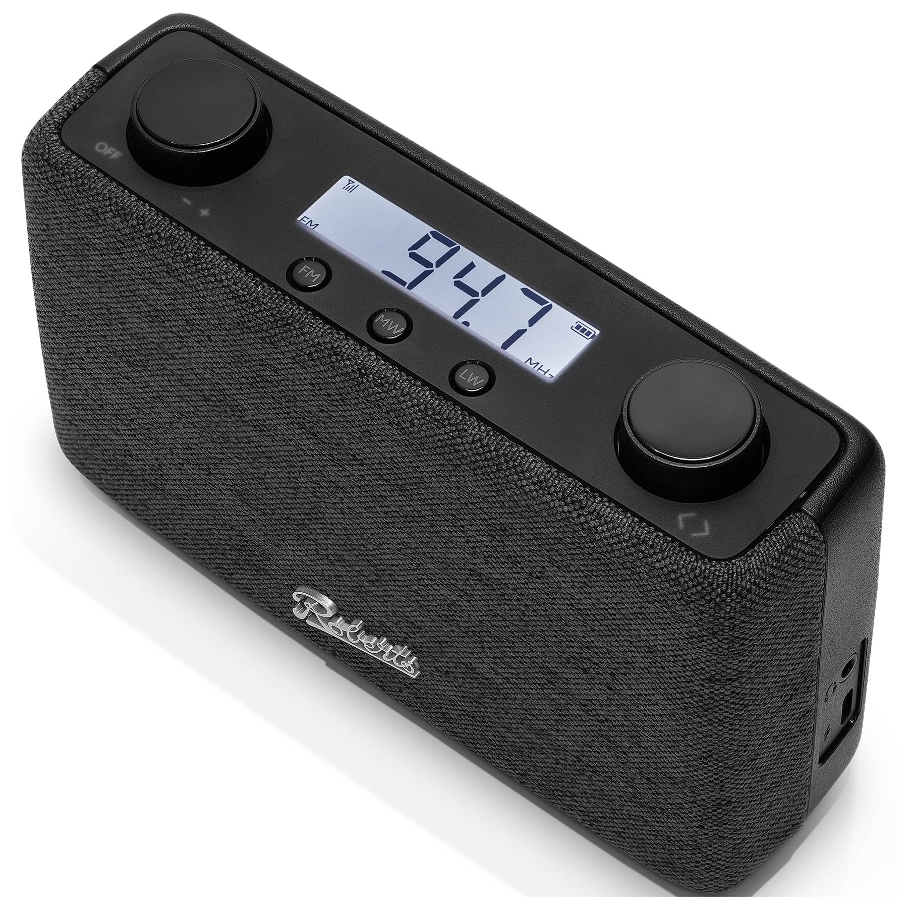 Roberts PLAYFMBK FM MW LW Compact Portable Digital Radio in Black, photo 3