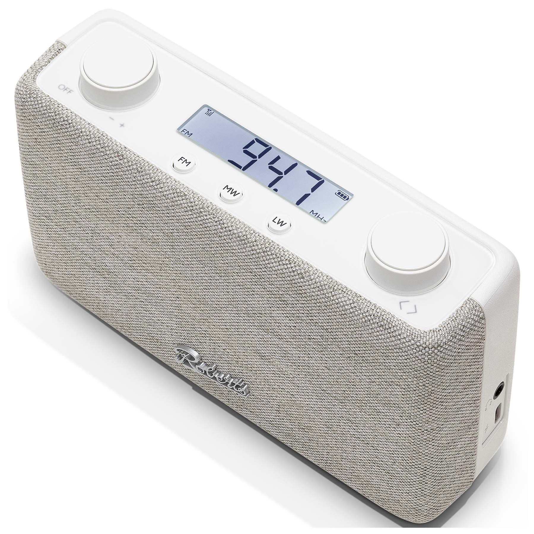 Roberts PLAYFMW FM MW LW Compact Portable Digital Radio in White, photo 3