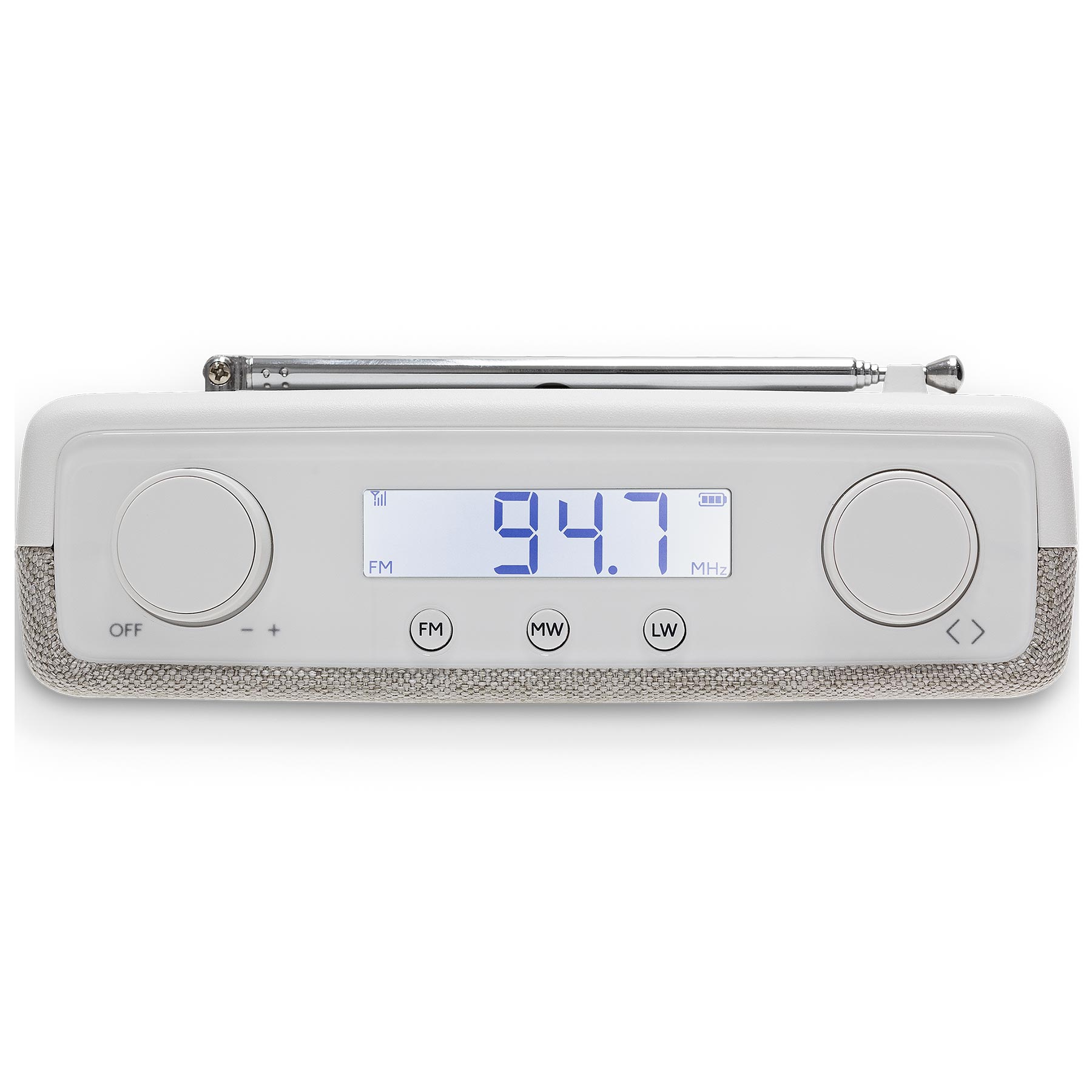 Roberts PLAYFMW FM MW LW Compact Portable Digital Radio in White, photo 4