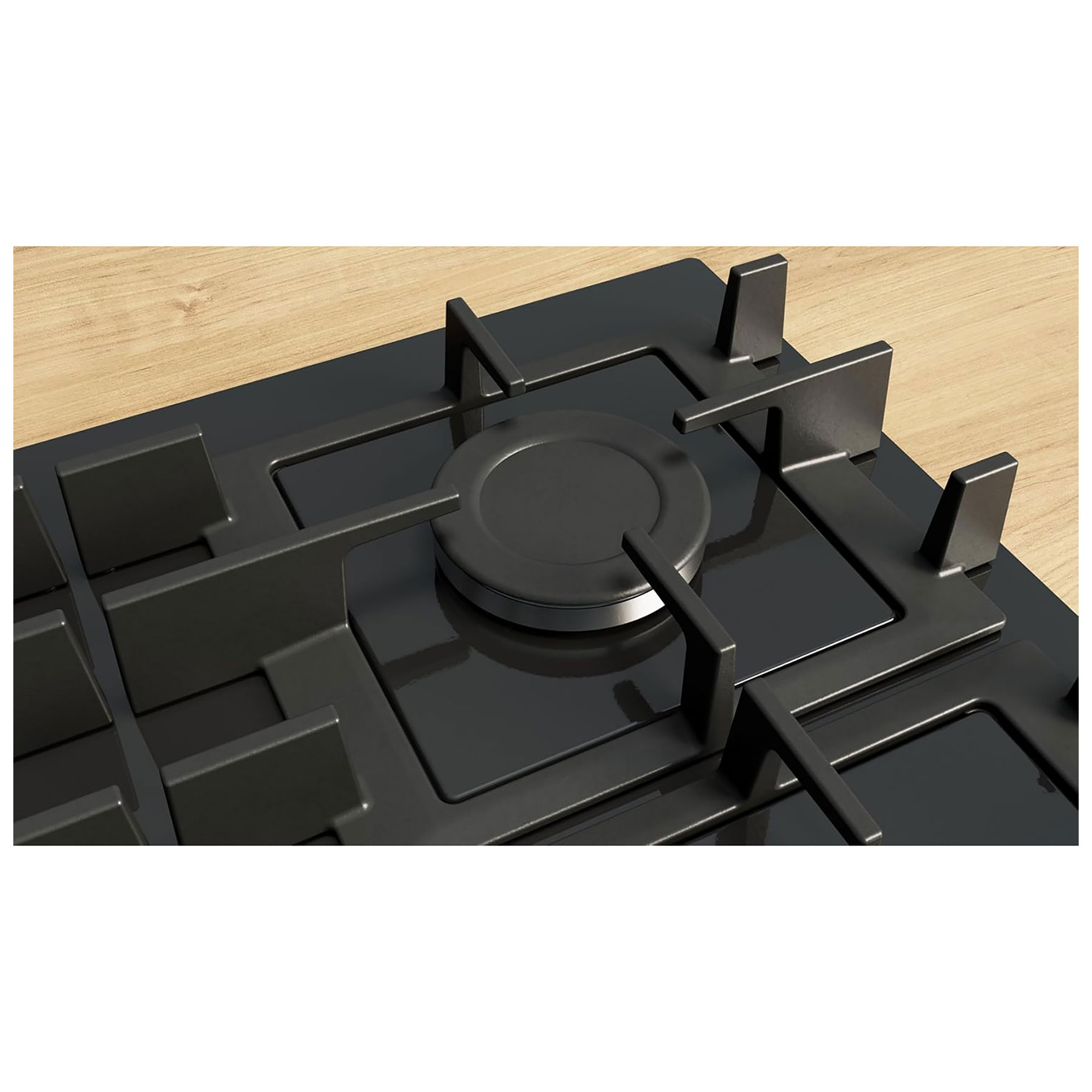 Bosch PNP6B6K40 Series 4 60cm 4 Burner Gas Hob in Black Glass, photo 4