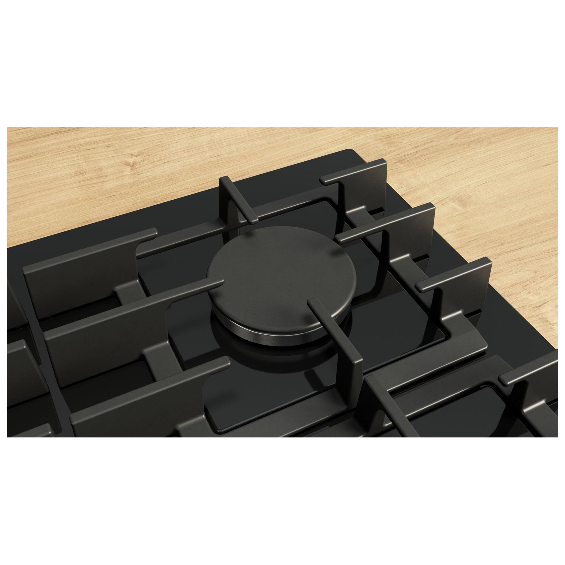 Bosch PPP6A6I40 Series 6 60cm 4 Burner Gas Hob in Tempered Black Glass, photo 4