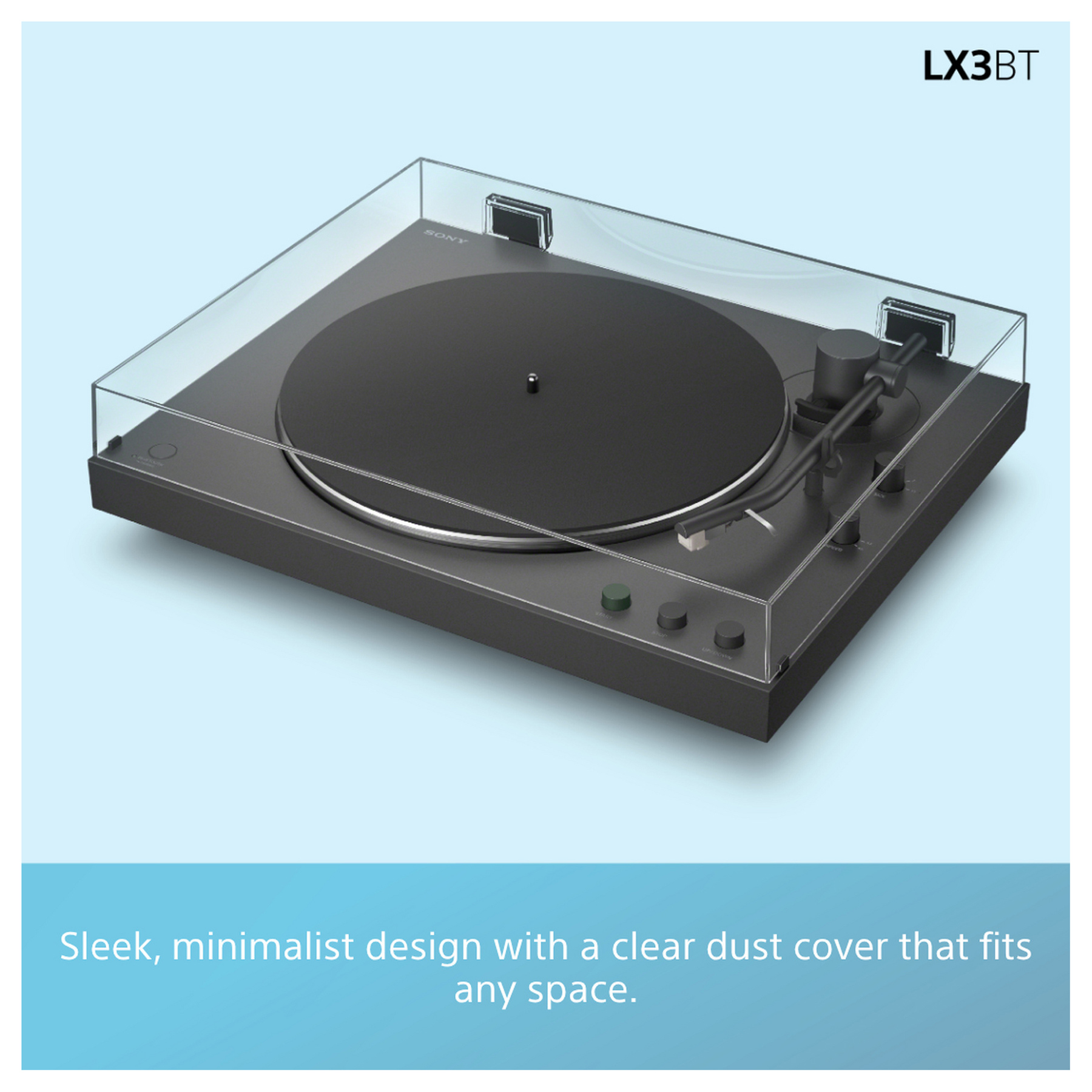 Sony PSLX3BT Auto Playback Wireless Turntable in Dark Grey with Blueto, photo 3