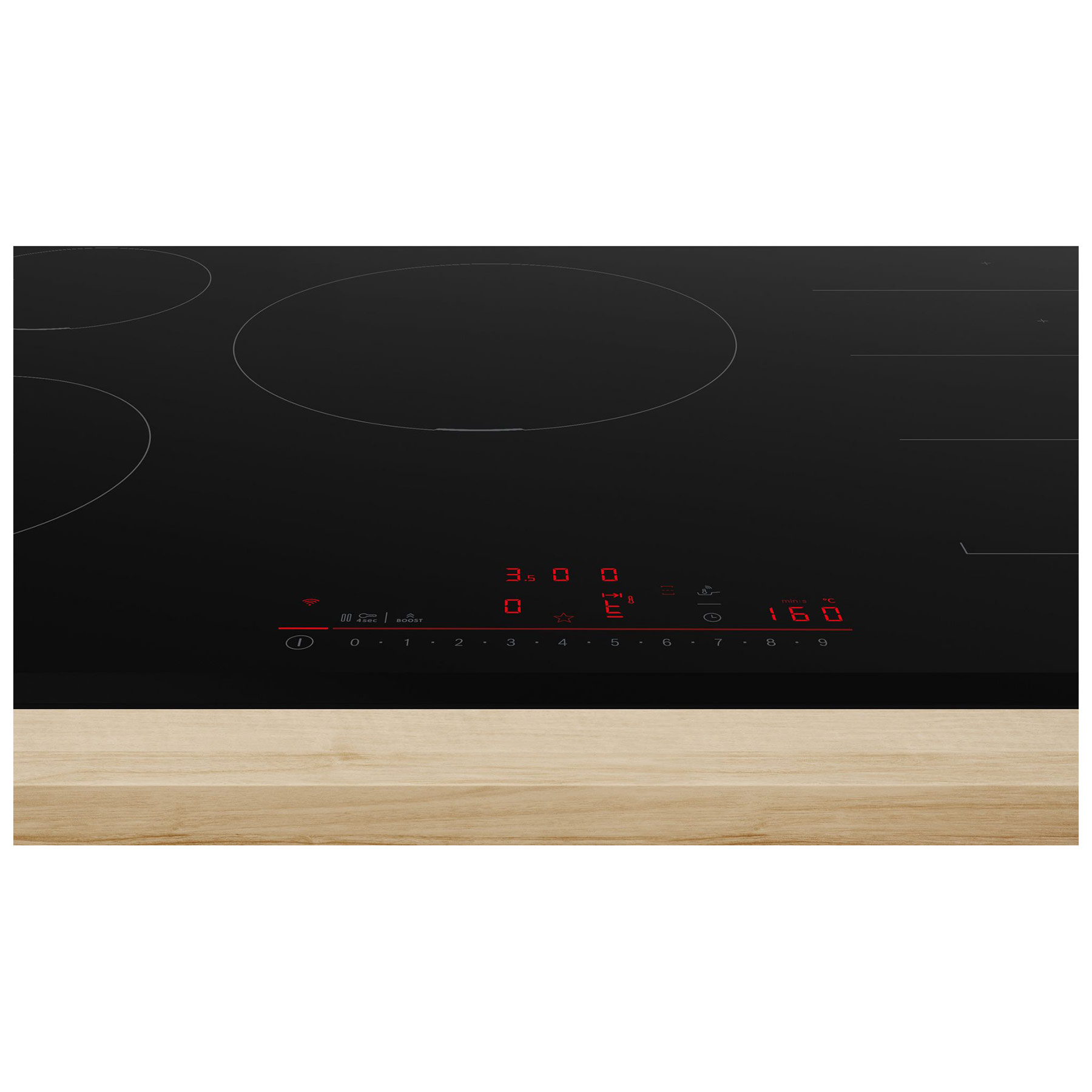 Bosch PXV831HC1E Series 6 80cm 5 Zone Induction Hob in Black, photo 2